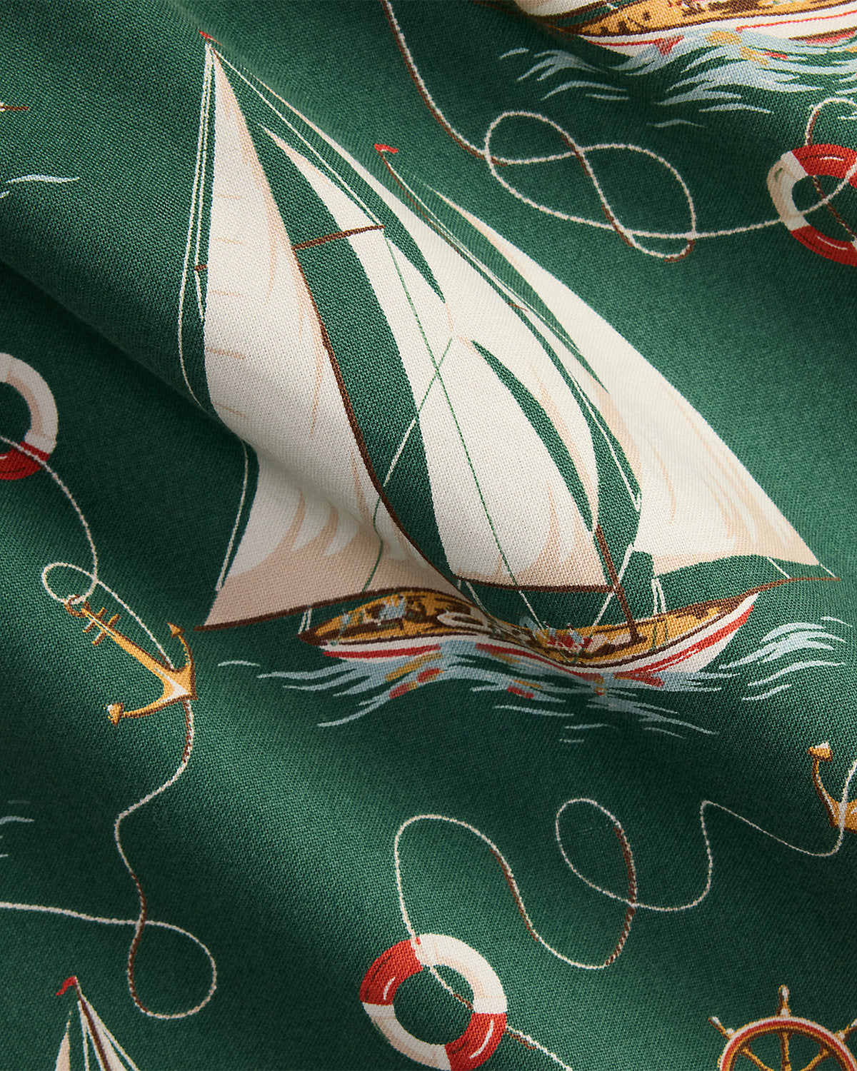 Ralph Lauren SailboatPrint Oxford Camp Shirt