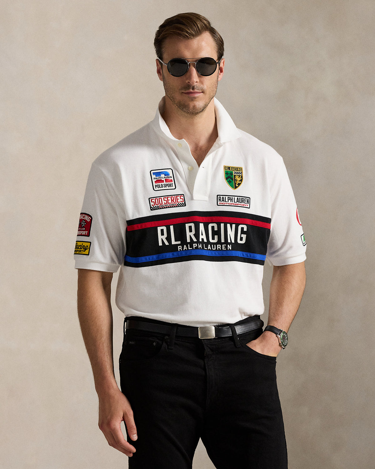 Ralph Lauren Mesh Graphic Polo Shirt