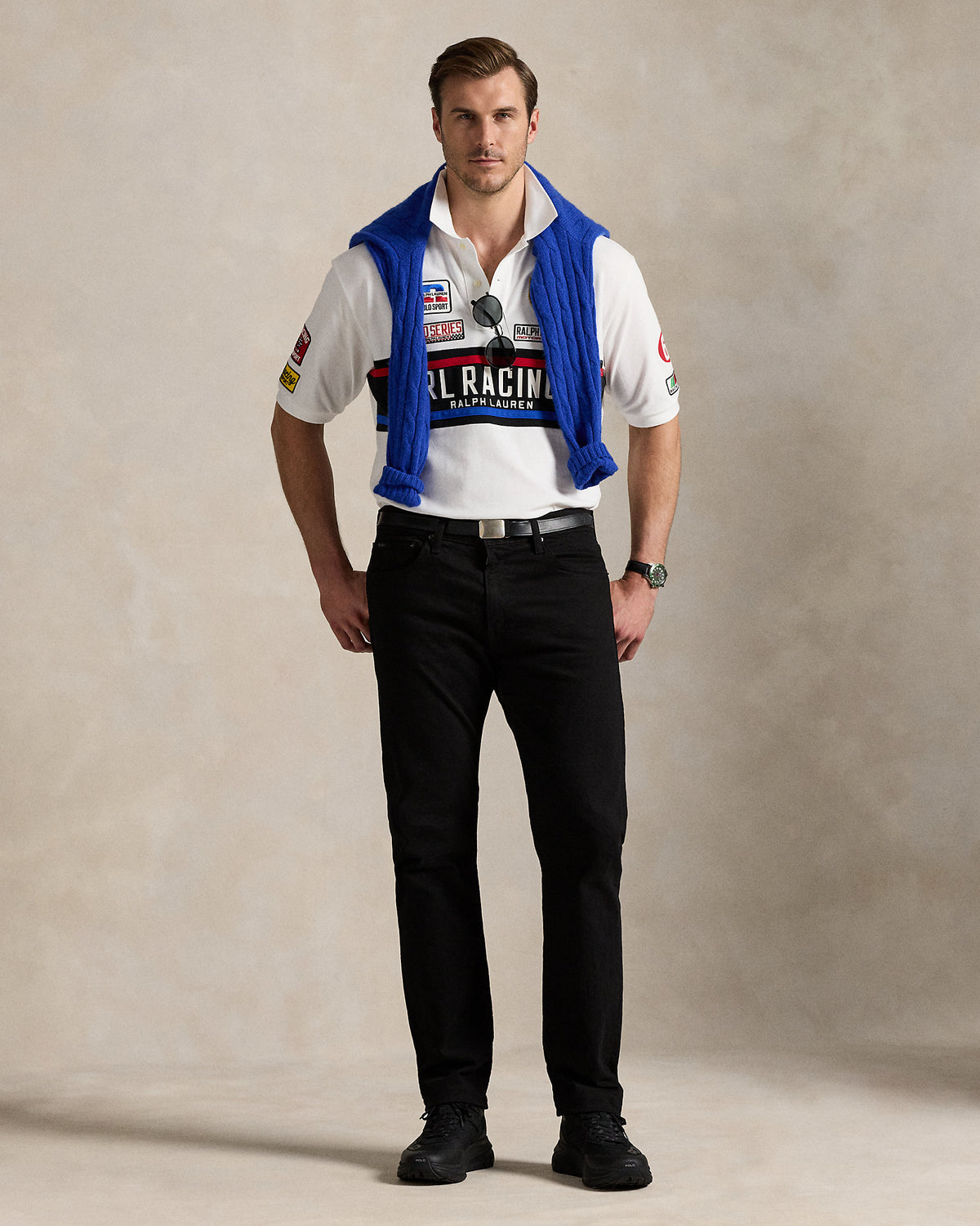 Ralph Lauren Mesh Graphic Polo Shirt