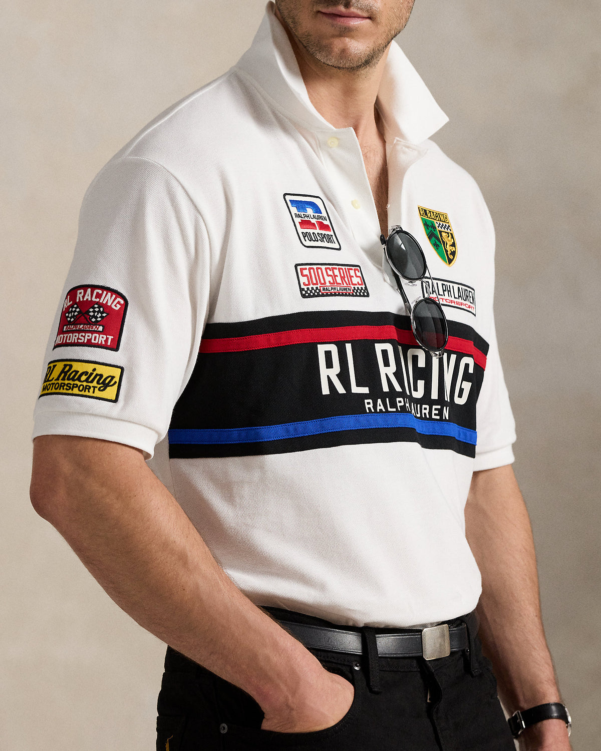 Ralph Lauren Mesh Graphic Polo Shirt