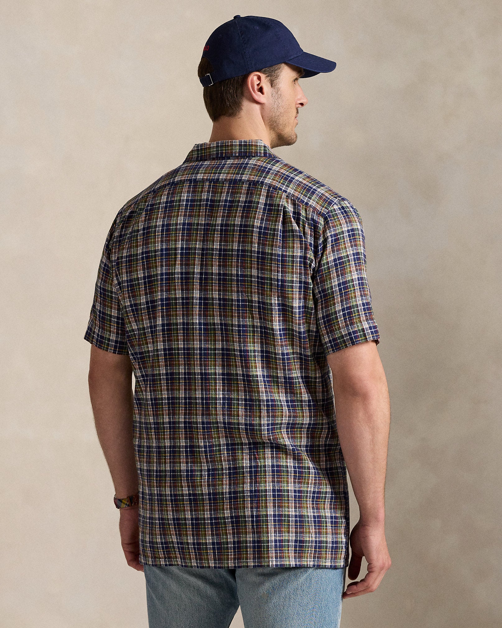 Ralph Lauren Plaid LinenCotton Camp Shirt