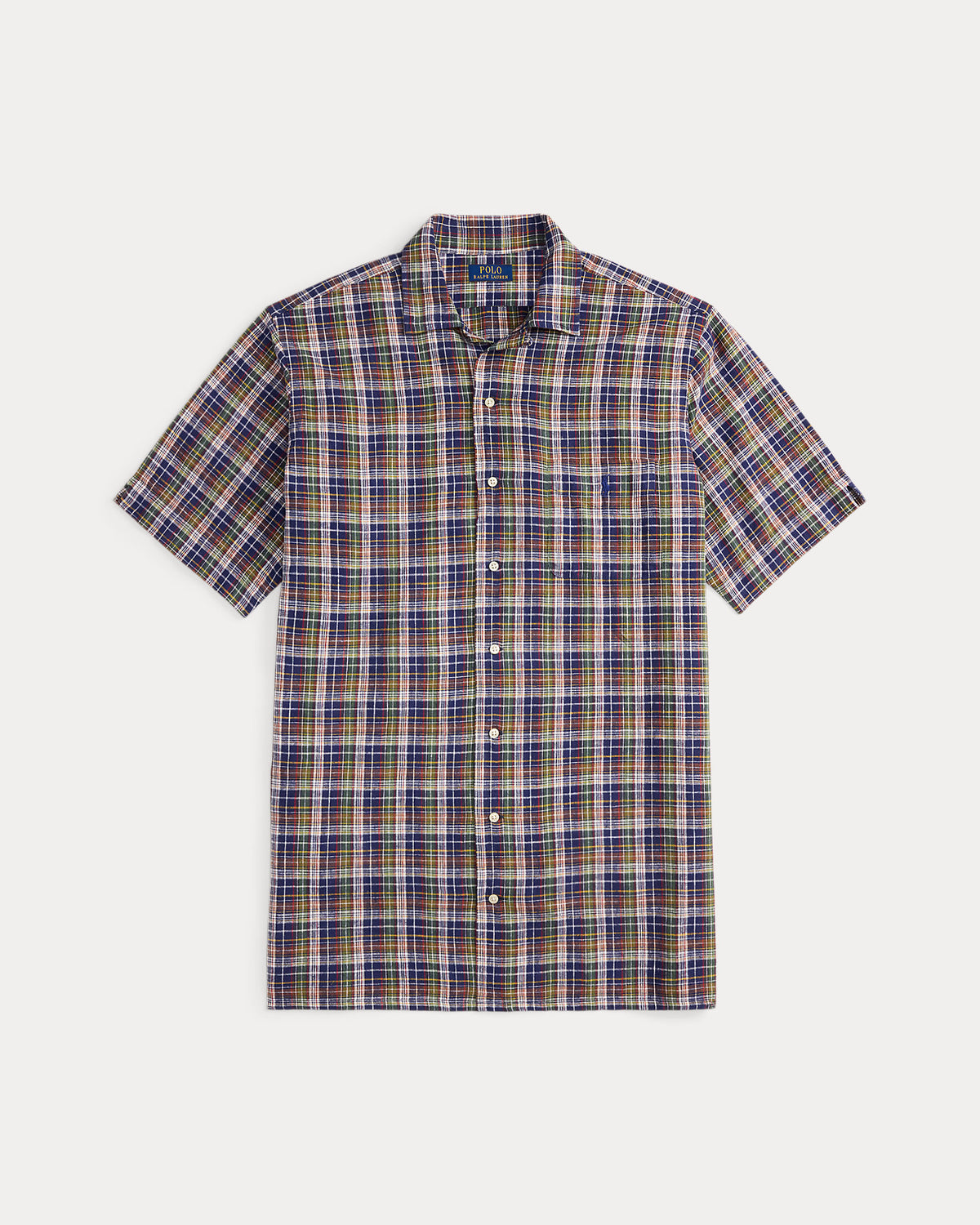 Ralph Lauren Plaid LinenCotton Camp Shirt