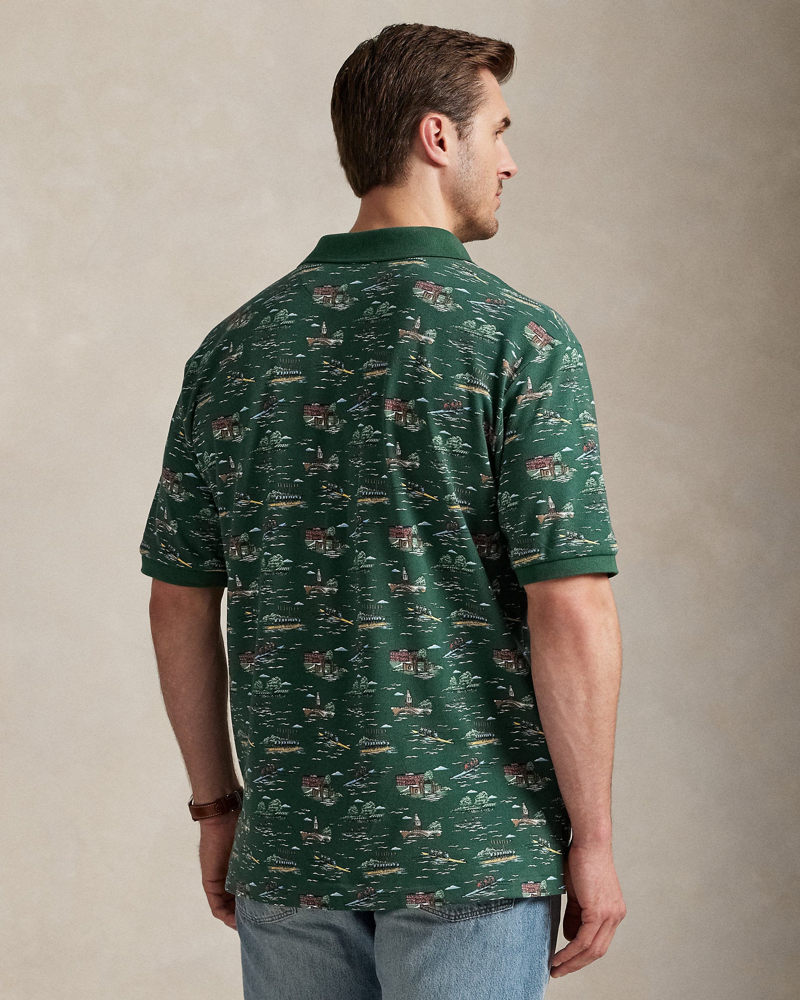 Ralph Lauren ScenicPrint Mesh Polo Shirt
