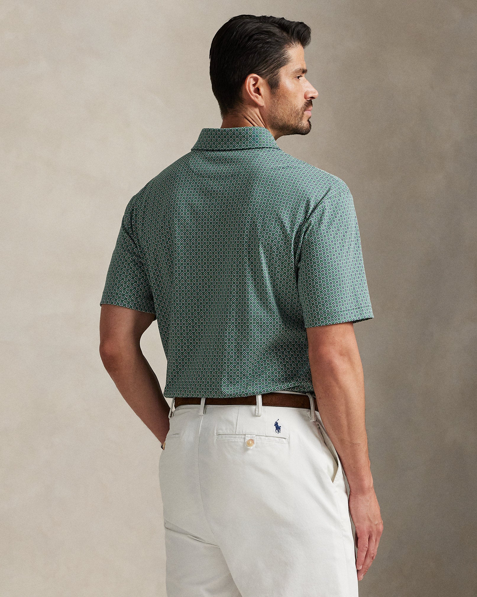Ralph Lauren FoulardPrint Soft Cotton Polo Shirt