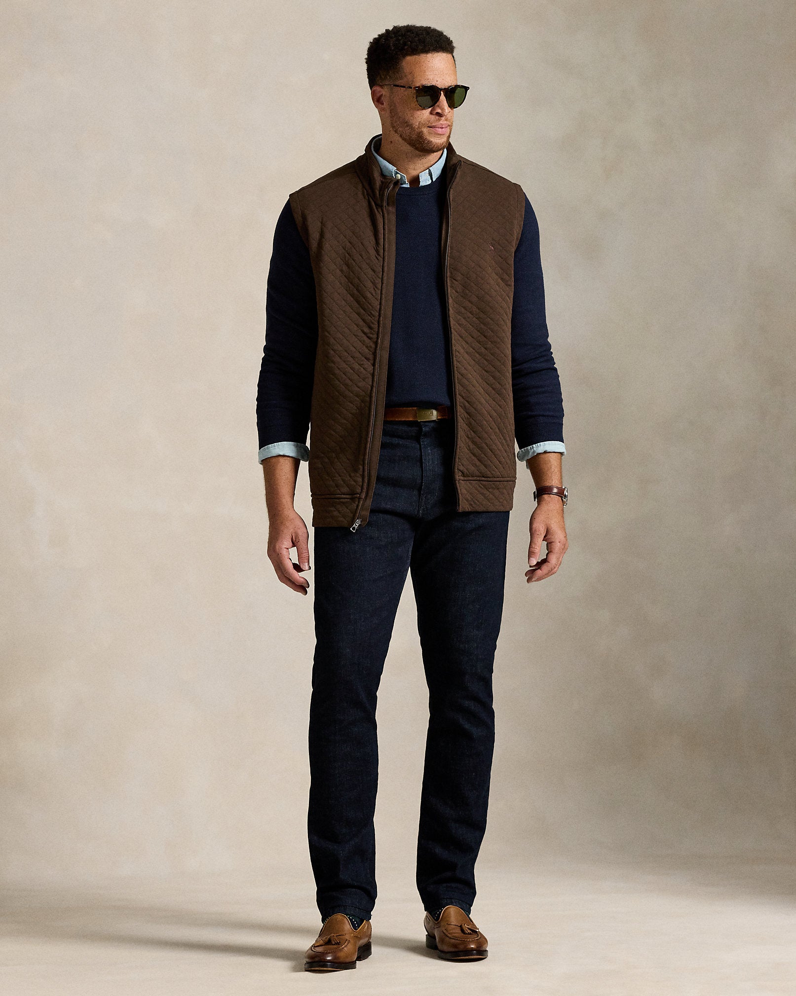 Ralph Lauren Quilted DoubleKnit Jersey Vest