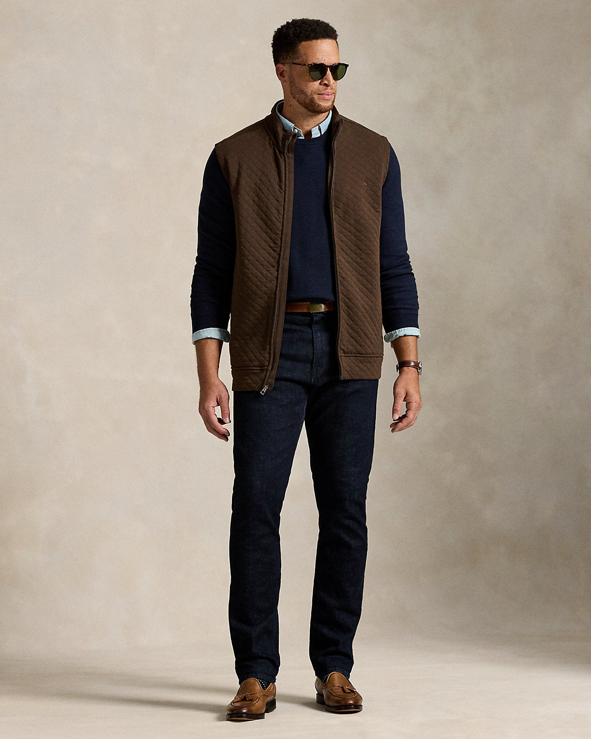 Ralph Lauren Quilted DoubleKnit Jersey Vest