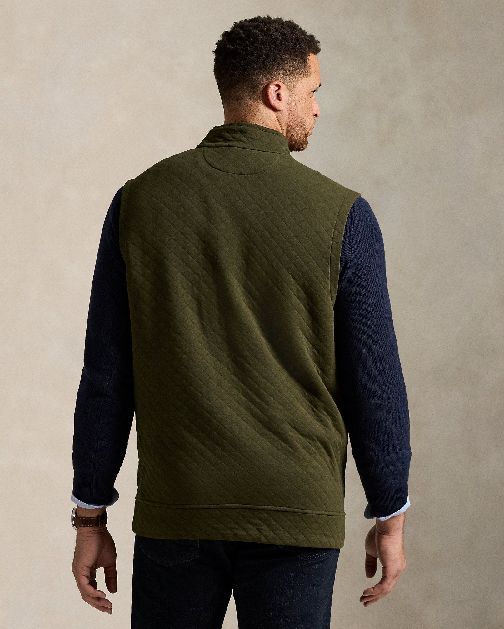 Ralph Lauren Quilted DoubleKnit Jersey Vest