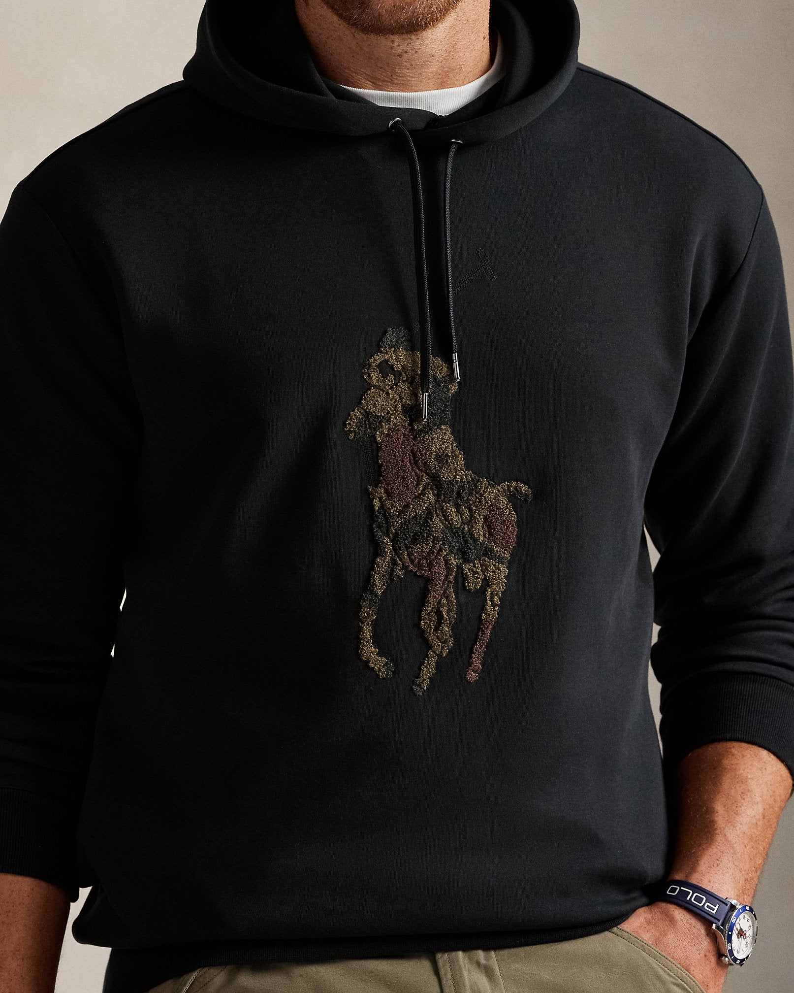 Ralph Lauren Camo Big Pony DoubleKnit Hoodie