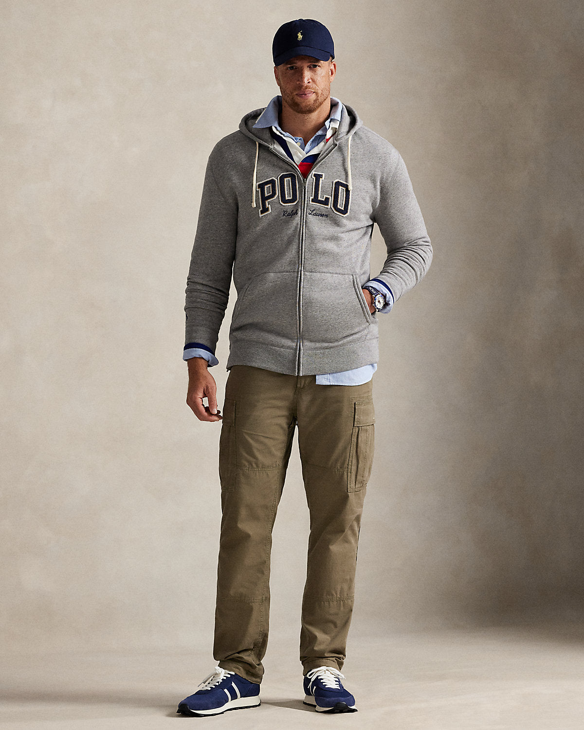 Ralph Lauren Logo Fleece FullZip Hoodie
