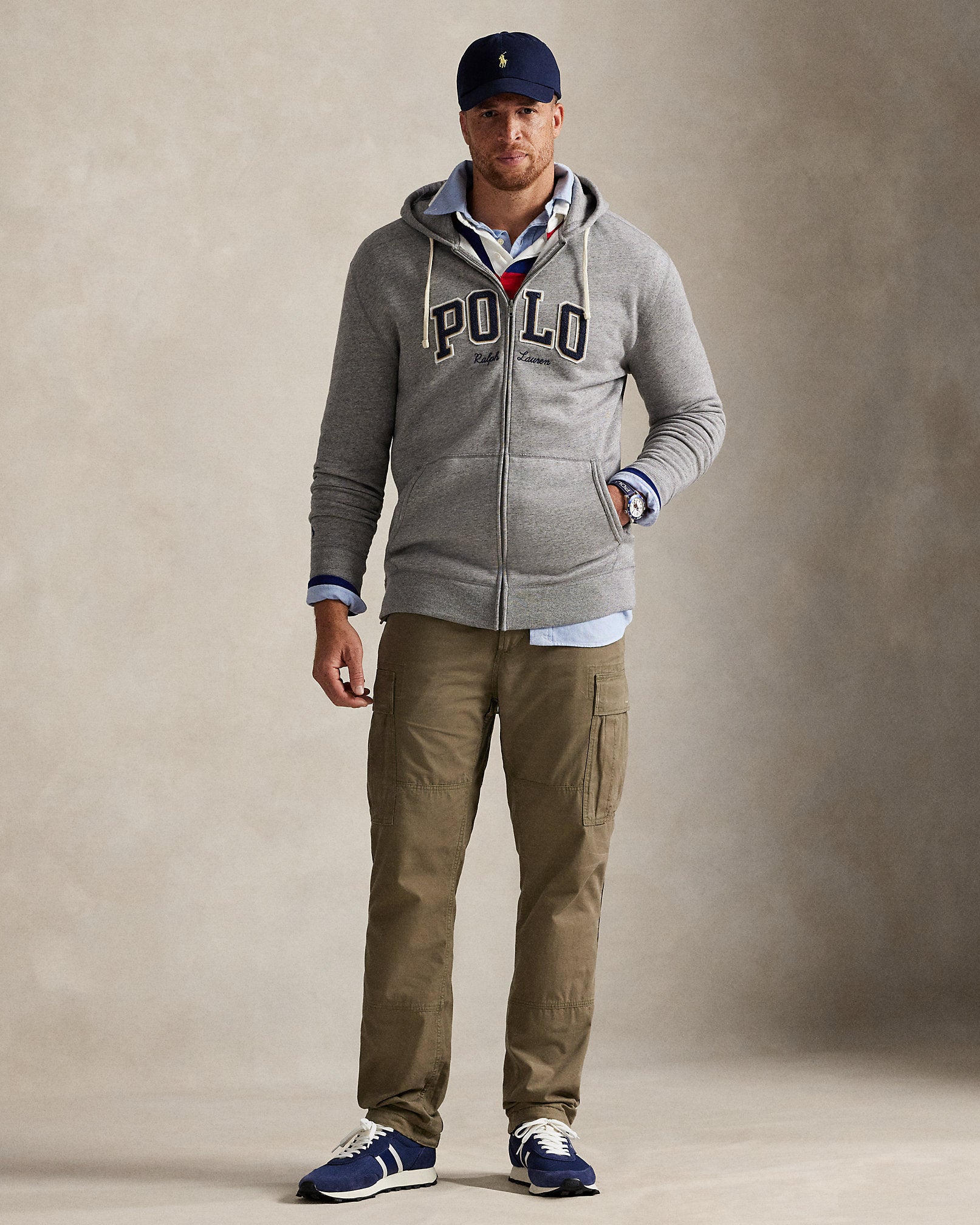 Ralph Lauren Logo Fleece FullZip Hoodie