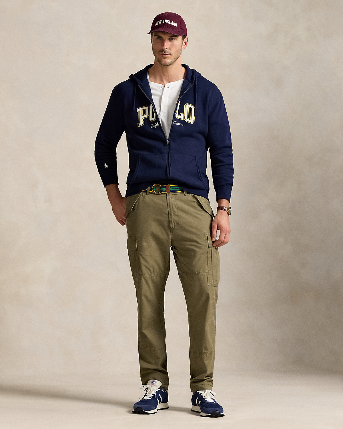 Ralph Lauren Logo Fleece FullZip Hoodie