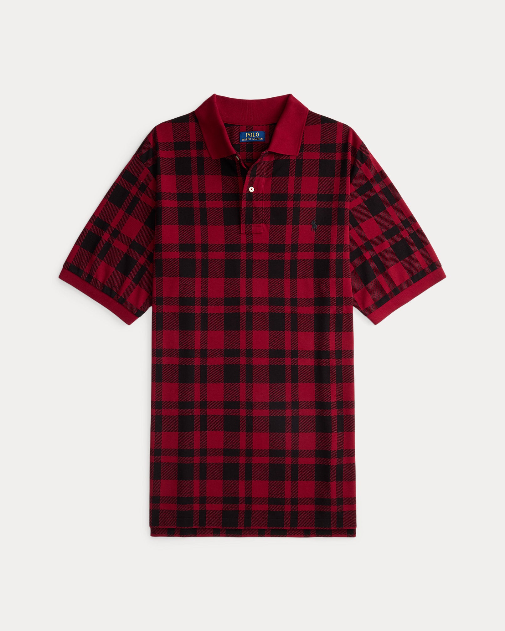 Ralph Lauren Plaid Mesh Polo Shirt