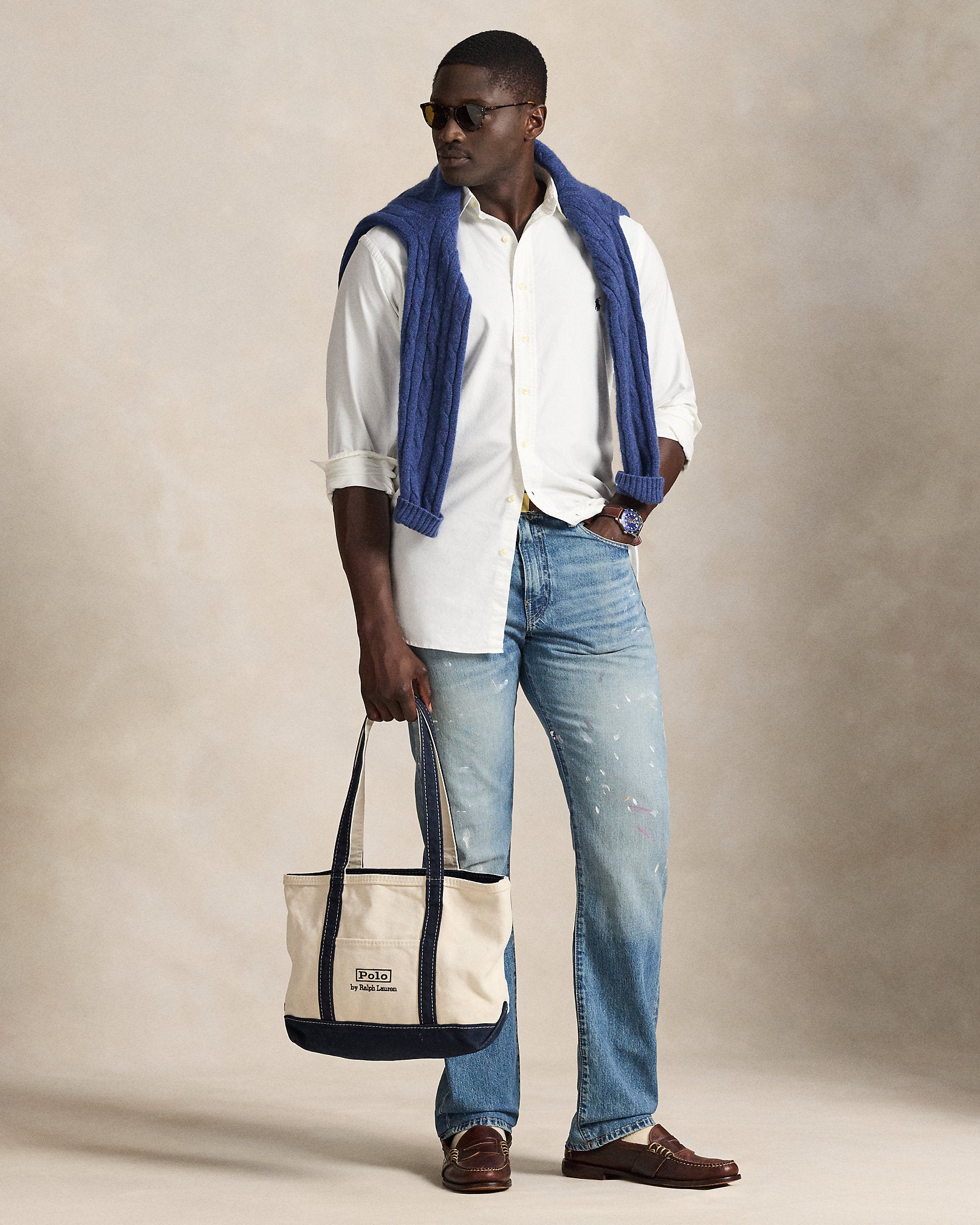Ralph Lauren Hampton Straight HandPainted Jean