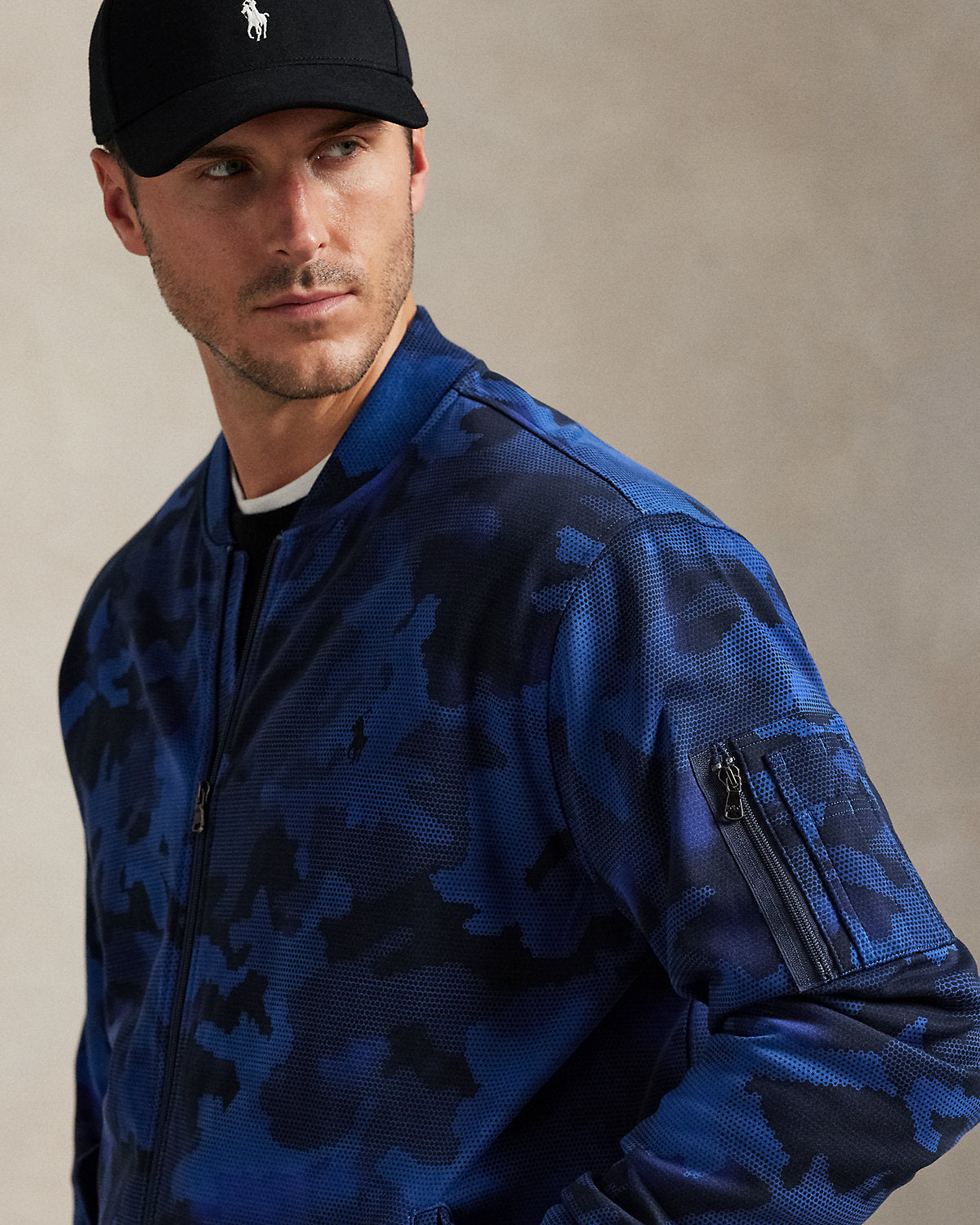 Ralph Lauren Camo DoubleKnit Flight Jacket