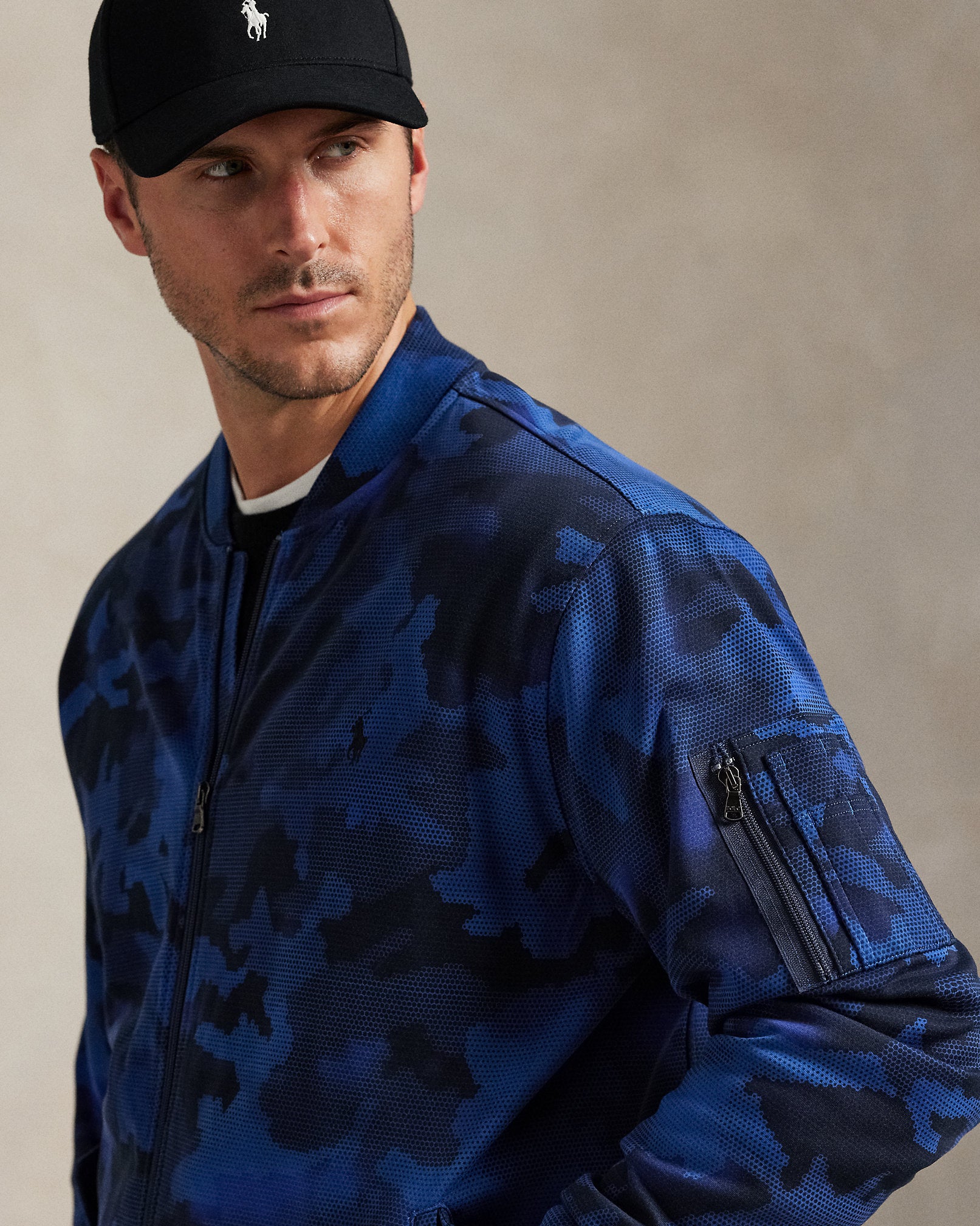 Ralph Lauren Camo DoubleKnit Flight Jacket