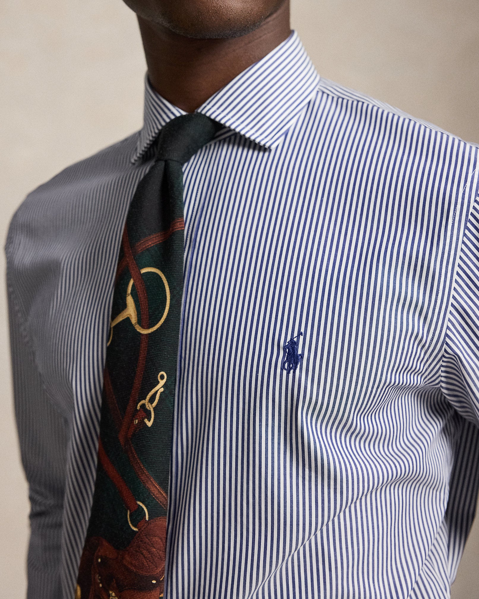Ralph Lauren Classic Fit Striped Poplin Shirt