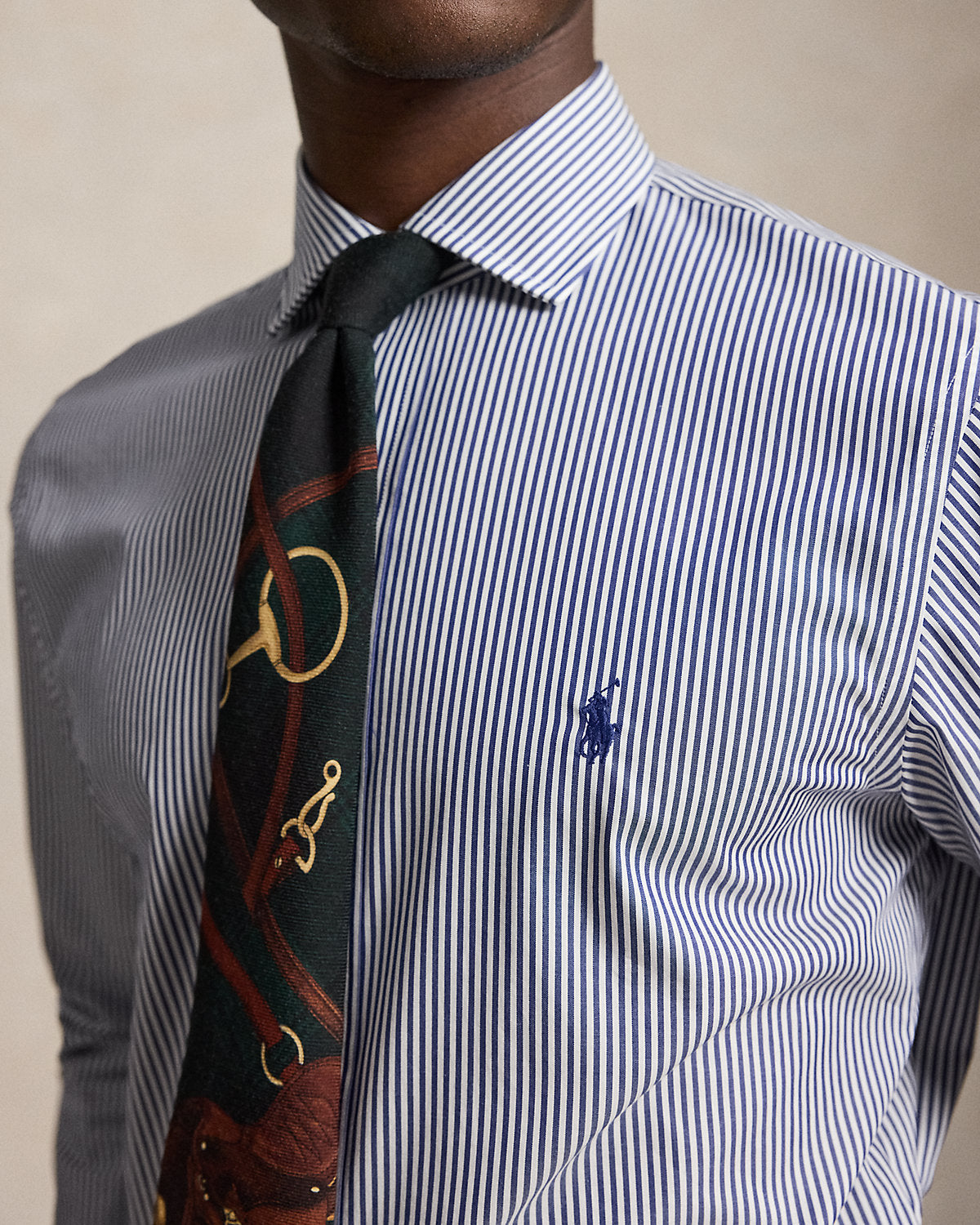 Ralph Lauren Classic Fit Striped Poplin Shirt