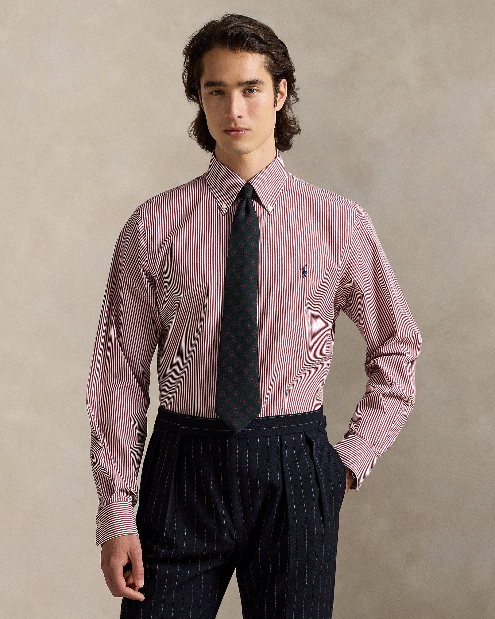Ralph Lauren Custom Fit Striped Poplin Shirt