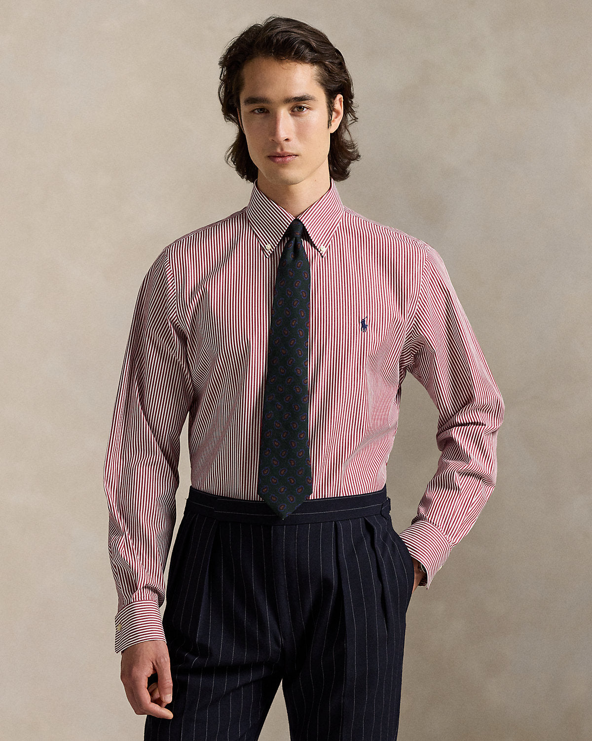 Ralph Lauren Custom Fit Striped Poplin Shirt