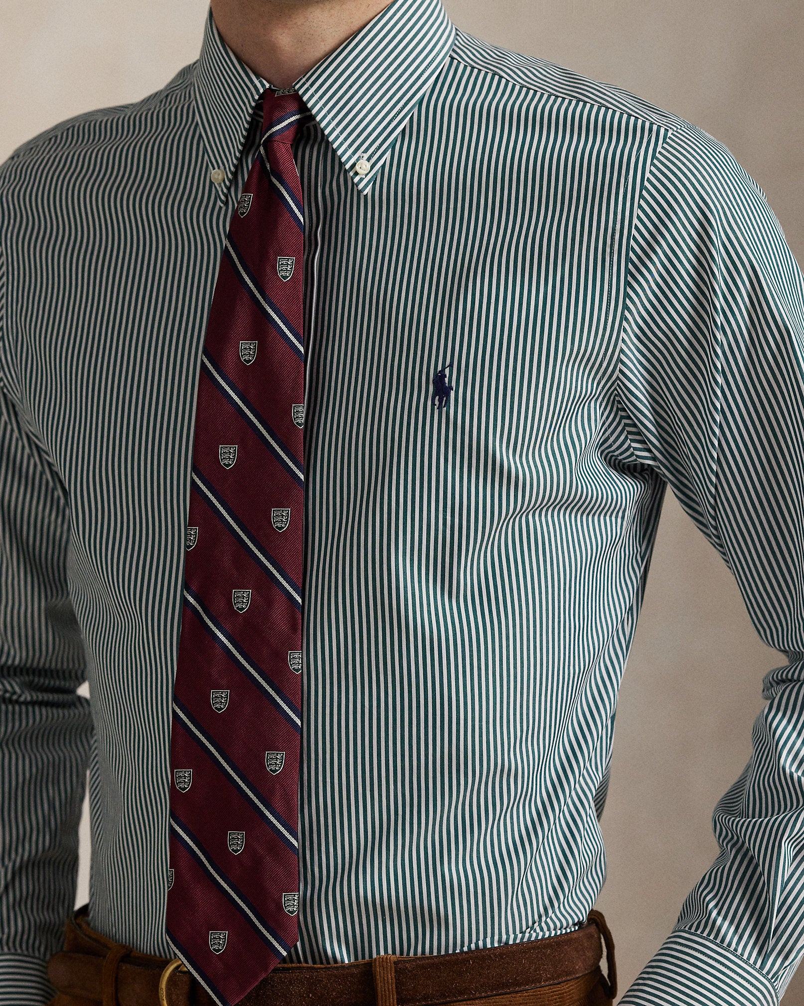 Ralph Lauren Custom Fit Striped Poplin Shirt