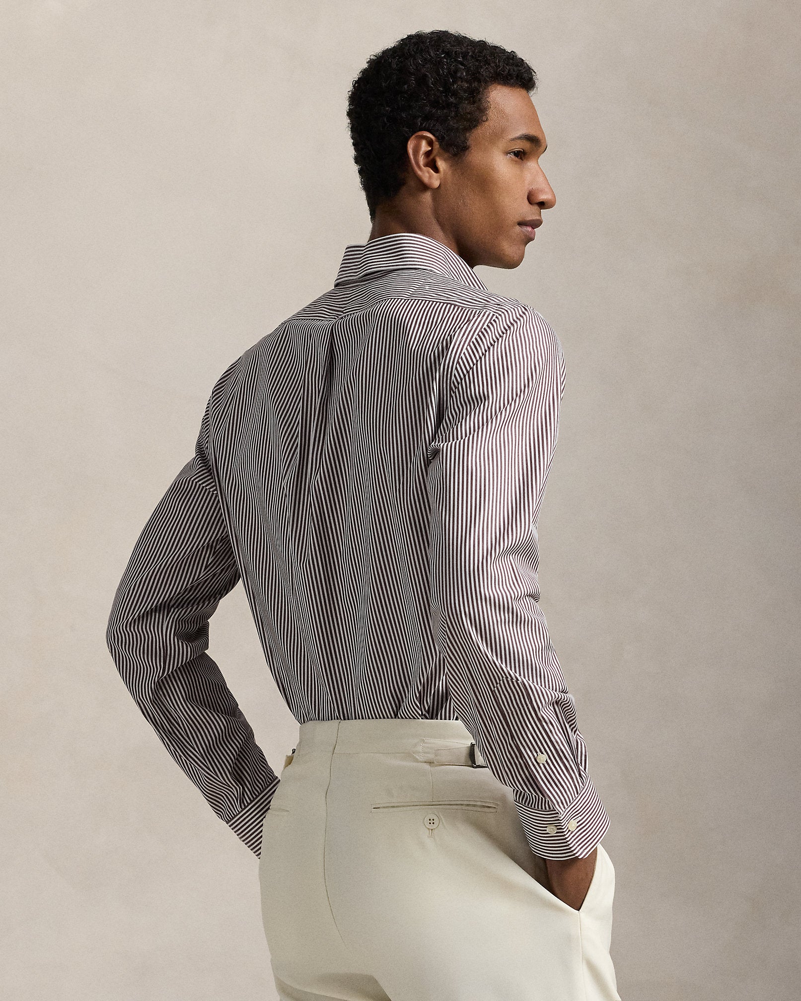 Ralph Lauren Custom Fit Striped Poplin Shirt
