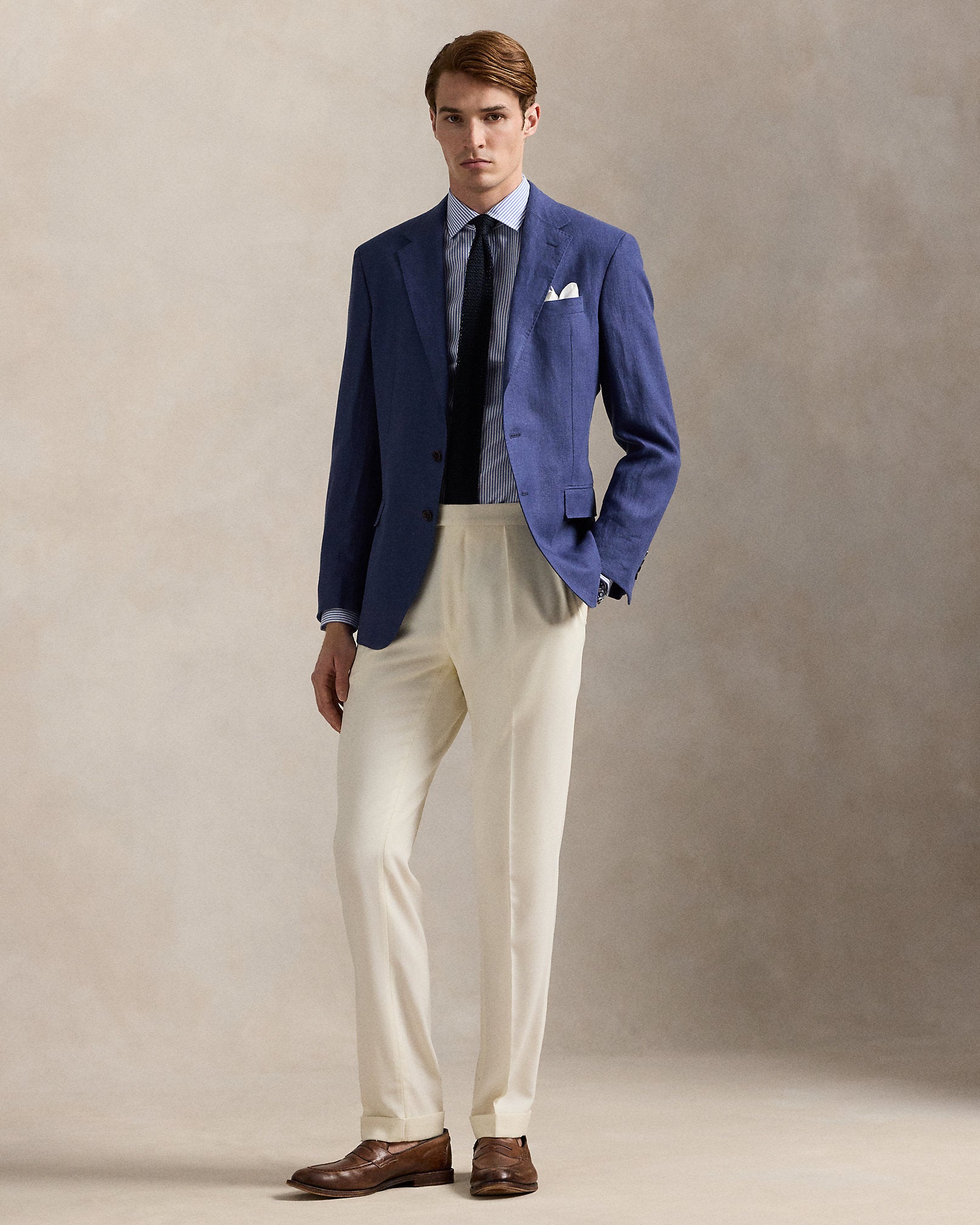 Ralph Lauren Slim Fit Striped Poplin Shirt