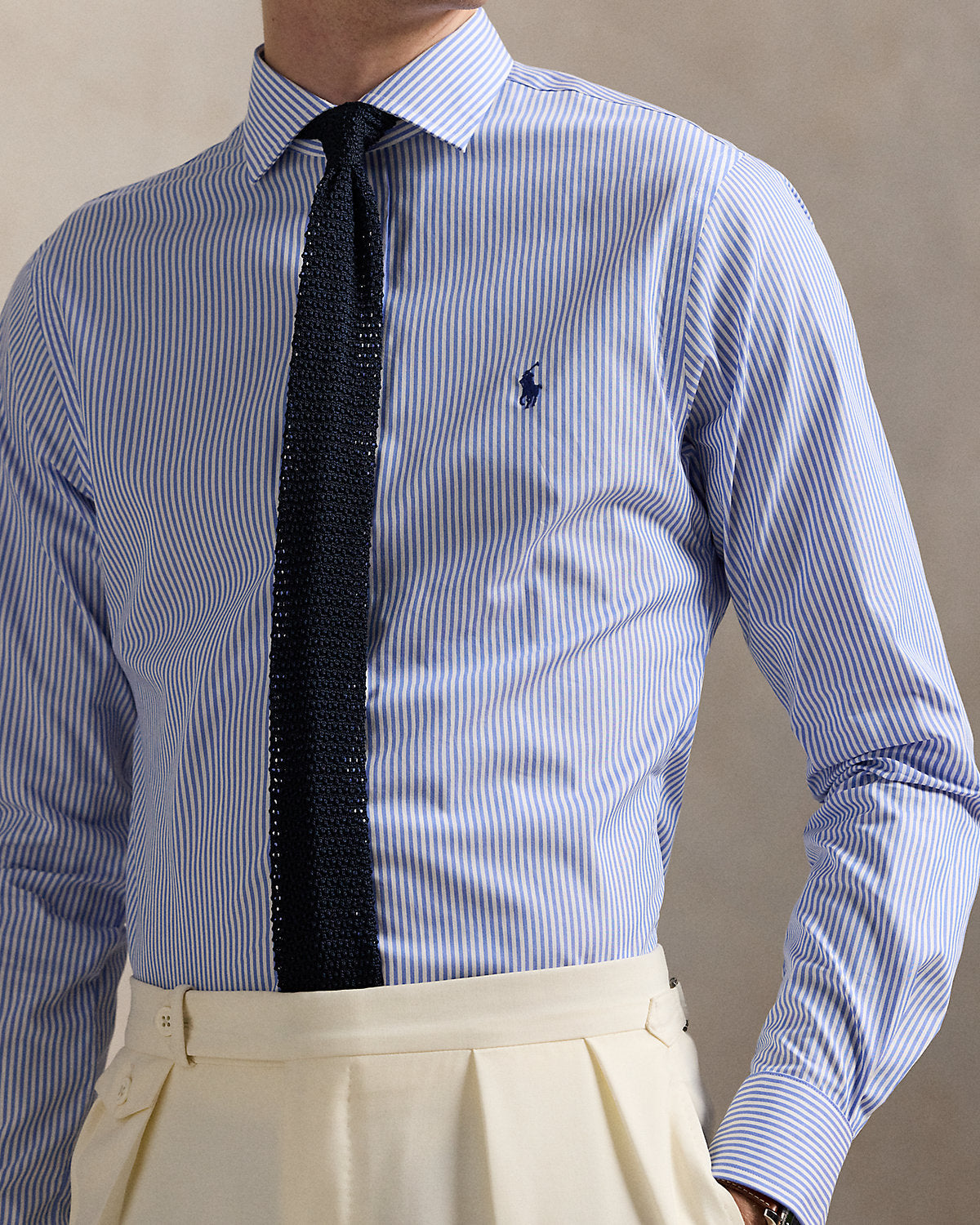 Ralph Lauren Slim Fit Striped Poplin Shirt