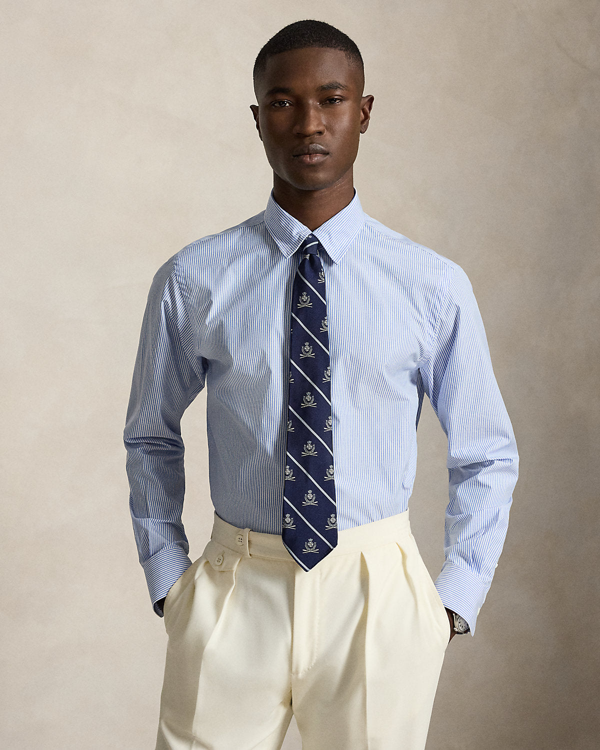 Ralph Lauren Custom Fit Striped Poplin Shirt