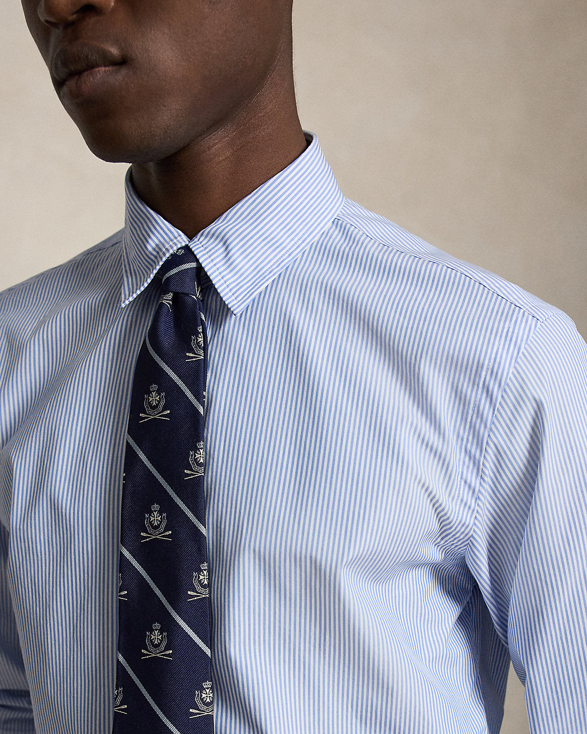 Ralph Lauren Custom Fit Striped Poplin Shirt