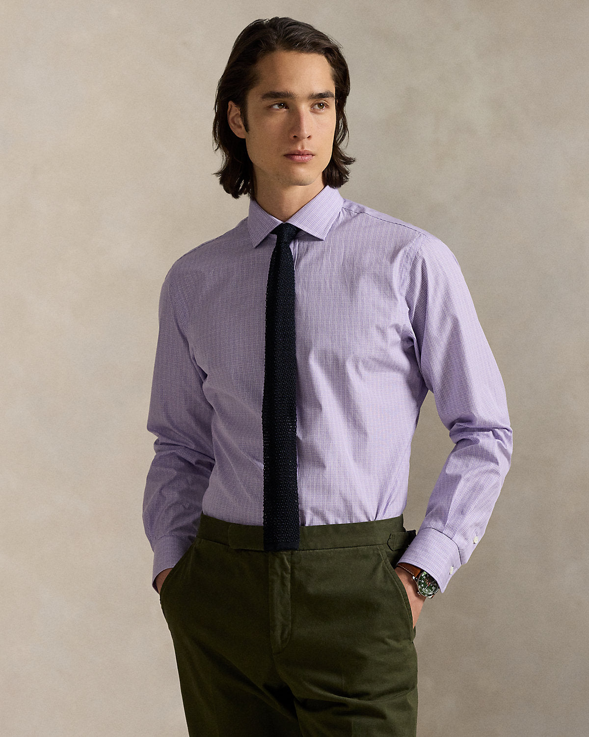 Ralph Lauren Custom Fit Plaid Poplin Shirt