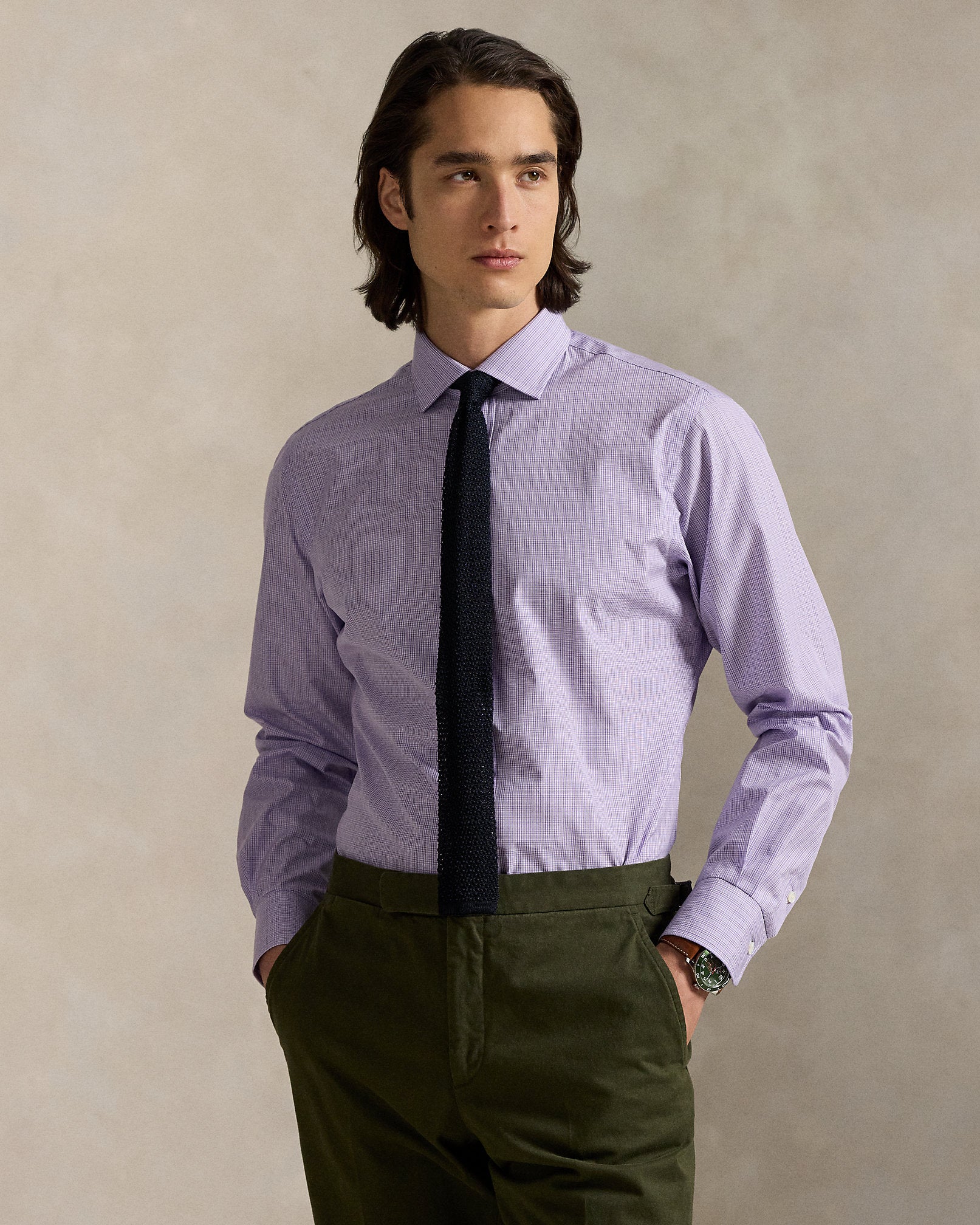 Ralph Lauren Custom Fit Plaid Poplin Shirt