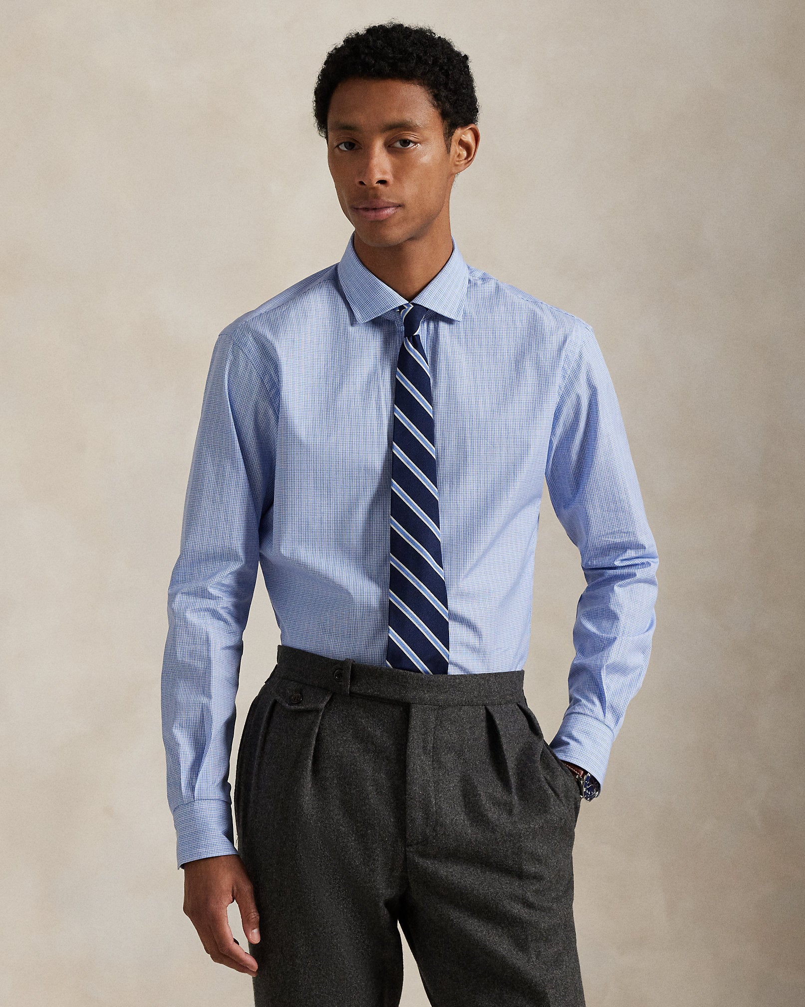 Ralph Lauren Custom Fit Plaid Poplin Shirt