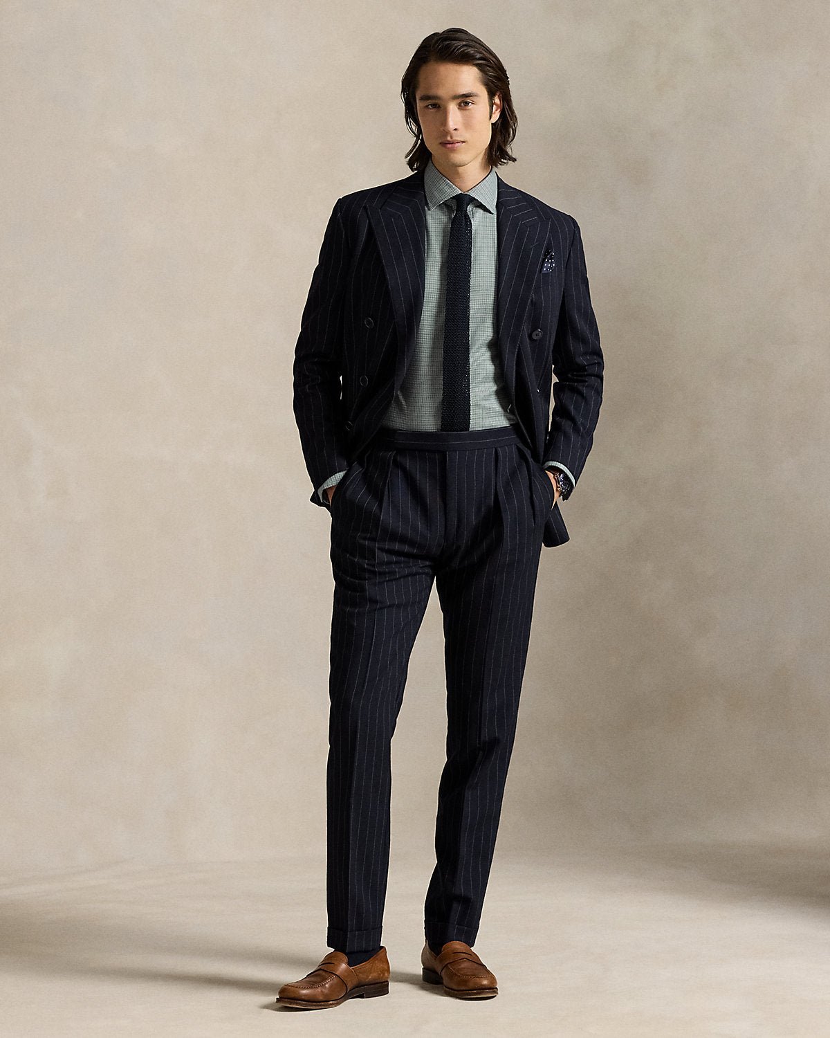 Ralph Lauren Regent Custom Fit Plaid Oxford Shirt