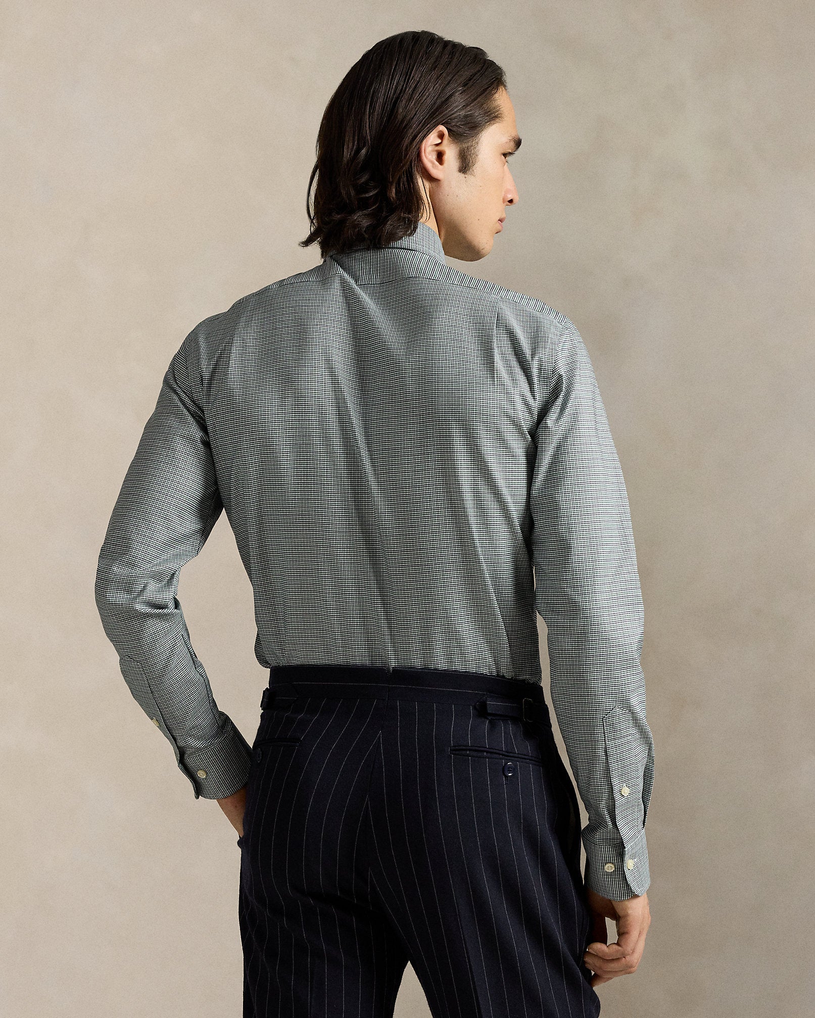 Ralph Lauren Regent Custom Fit Plaid Oxford Shirt