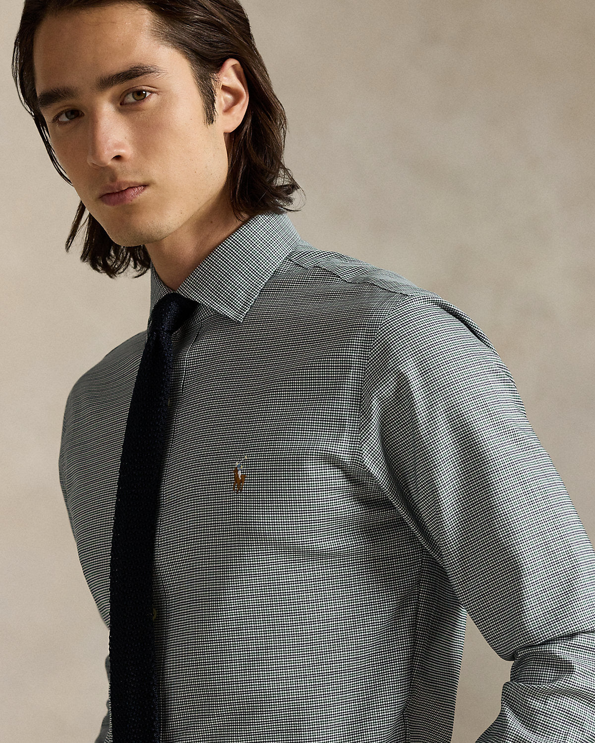 Ralph Lauren Regent Custom Fit Plaid Oxford Shirt