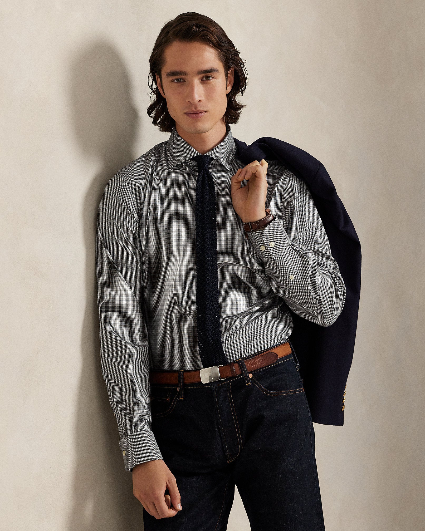 Ralph Lauren Regent Custom Fit Plaid Oxford Shirt