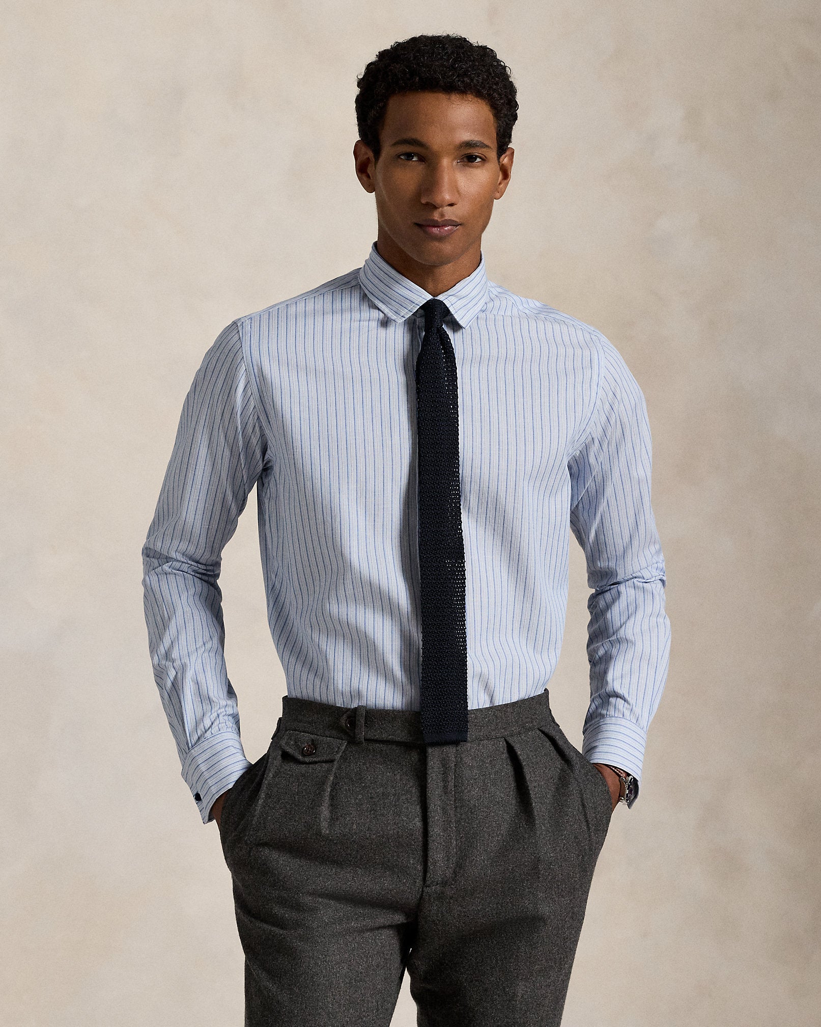 Ralph Lauren Custom Fit Striped French Cuff Shirt