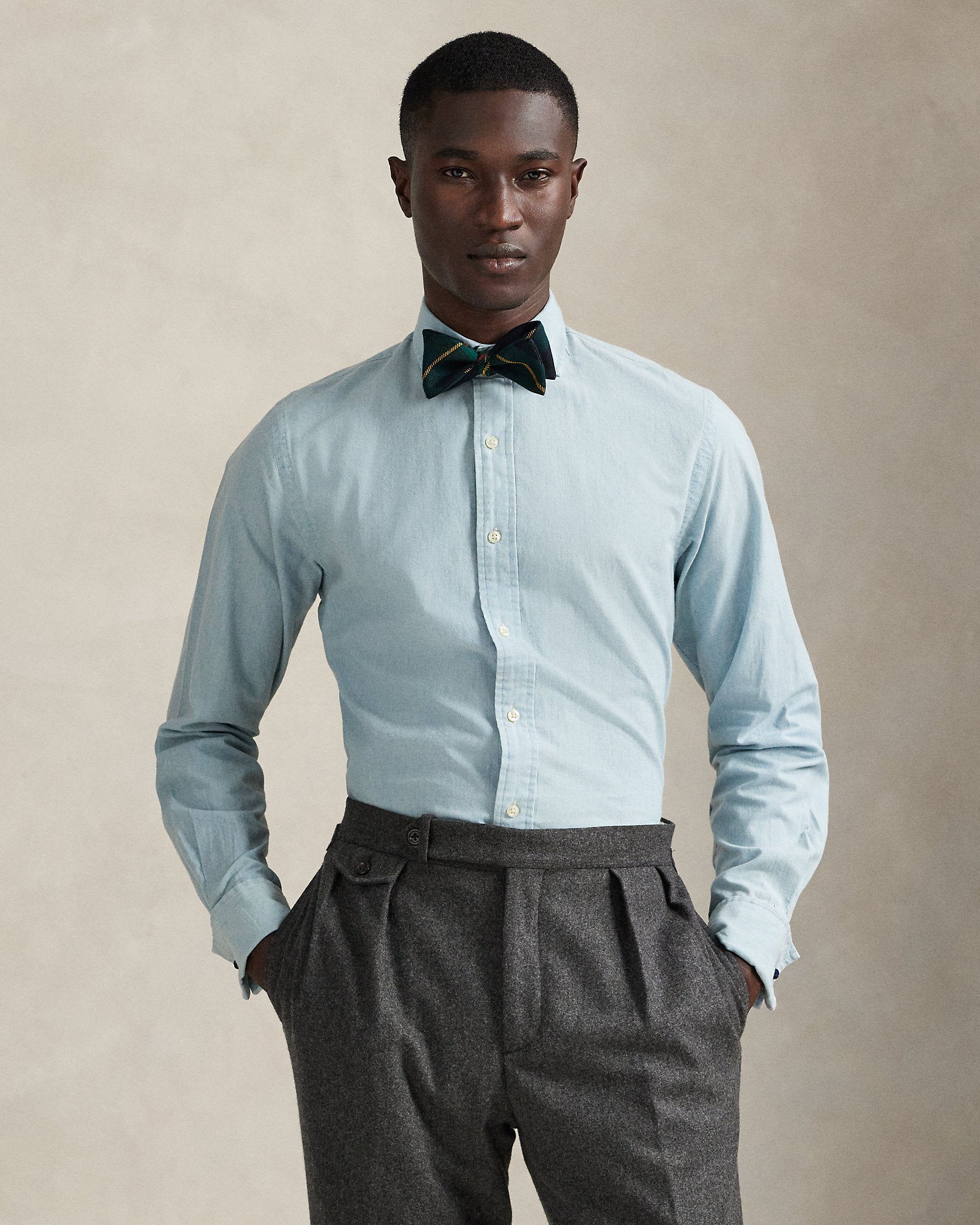 Ralph Lauren Custom Fit Chambray French Cuff Shirt