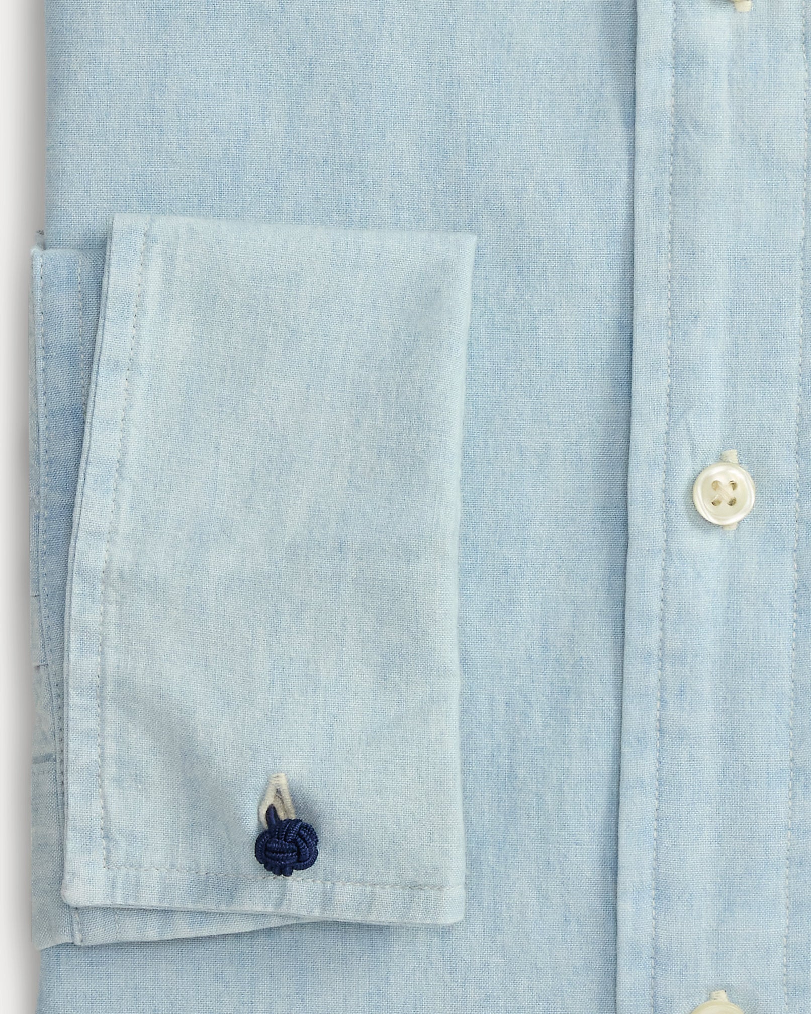 Ralph Lauren Custom Fit Chambray French Cuff Shirt
