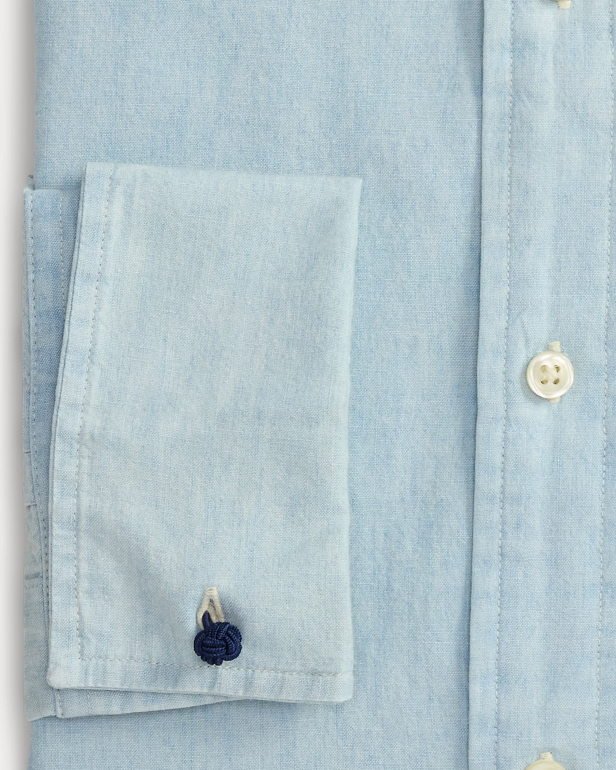 Ralph Lauren Custom Fit Chambray French Cuff Shirt