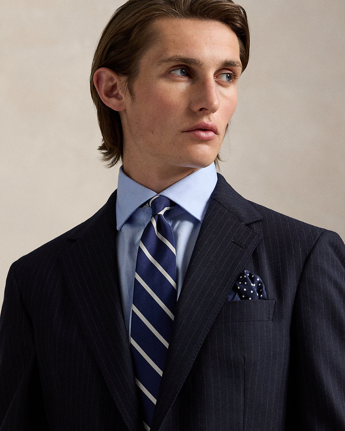 Ralph Lauren Polo Tailored Fit Pinstripe Wool Suit