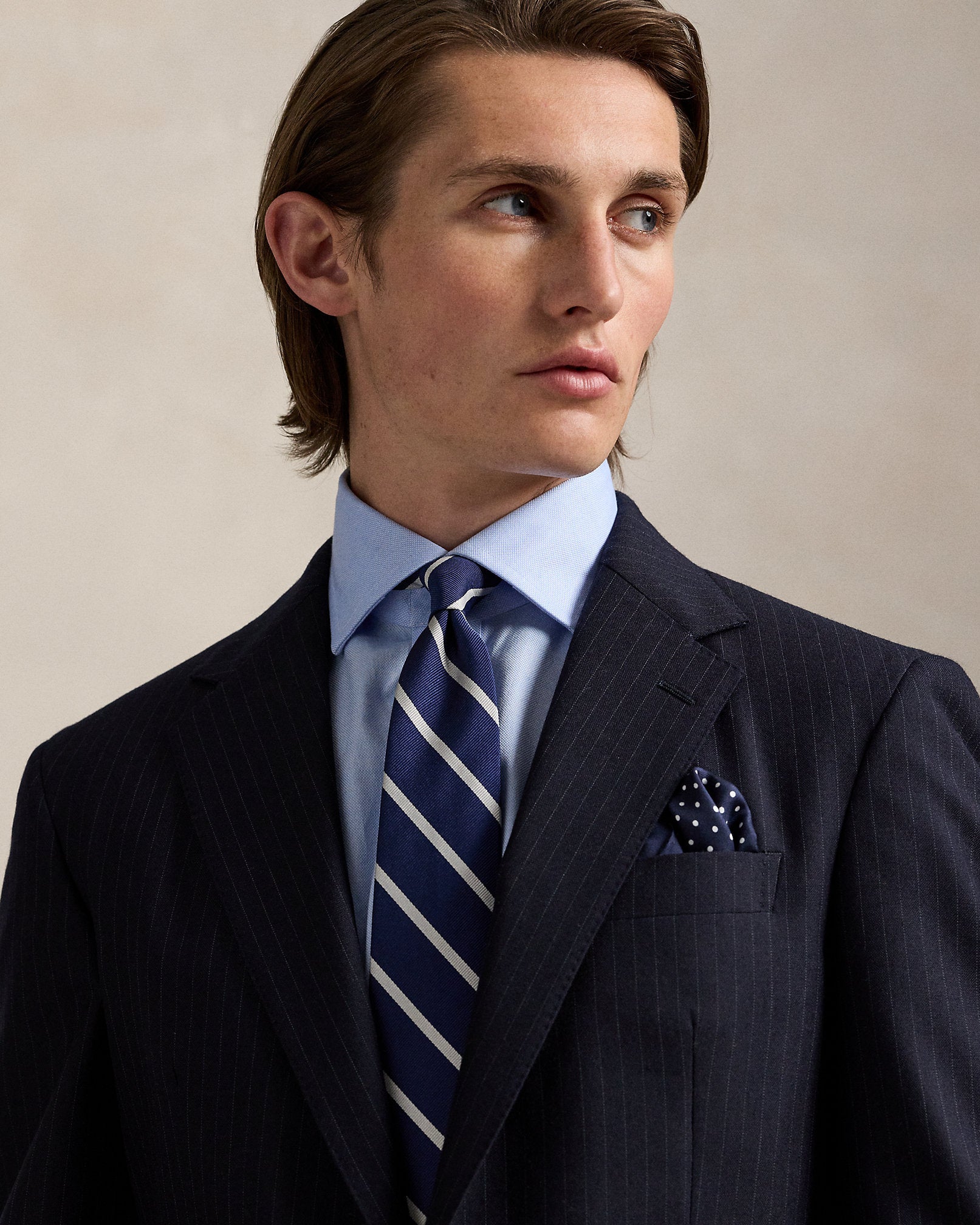 Ralph Lauren Polo Tailored Fit Pinstripe Wool Suit