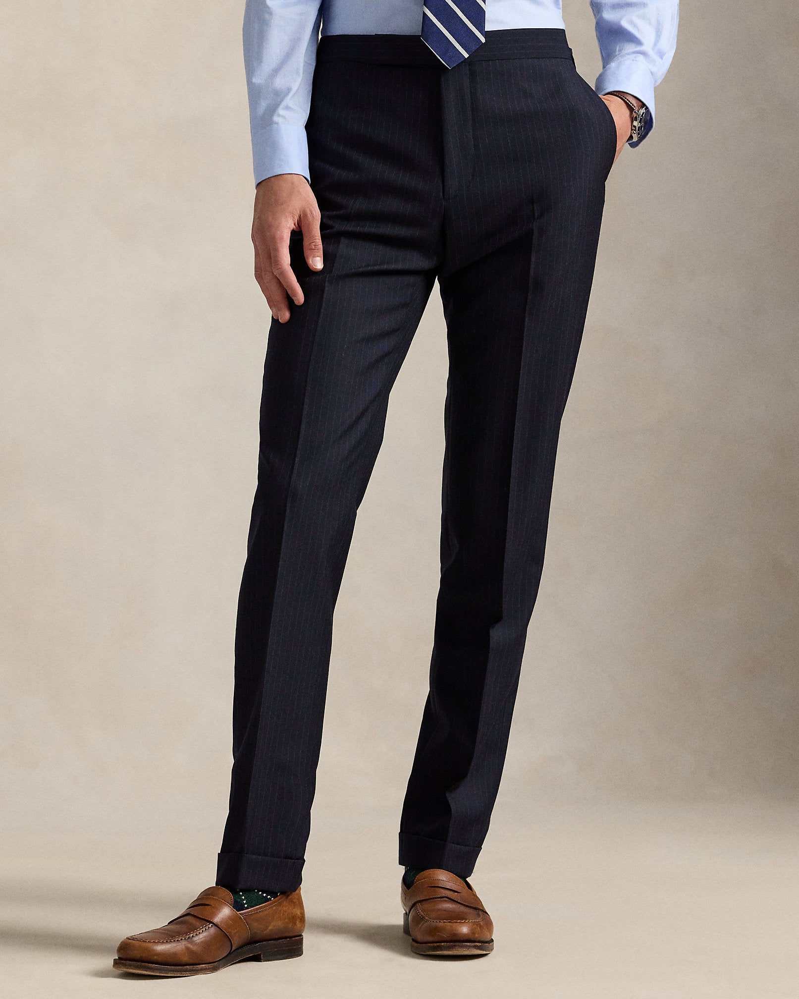 Ralph Lauren Polo Tailored Fit Pinstripe Wool Suit