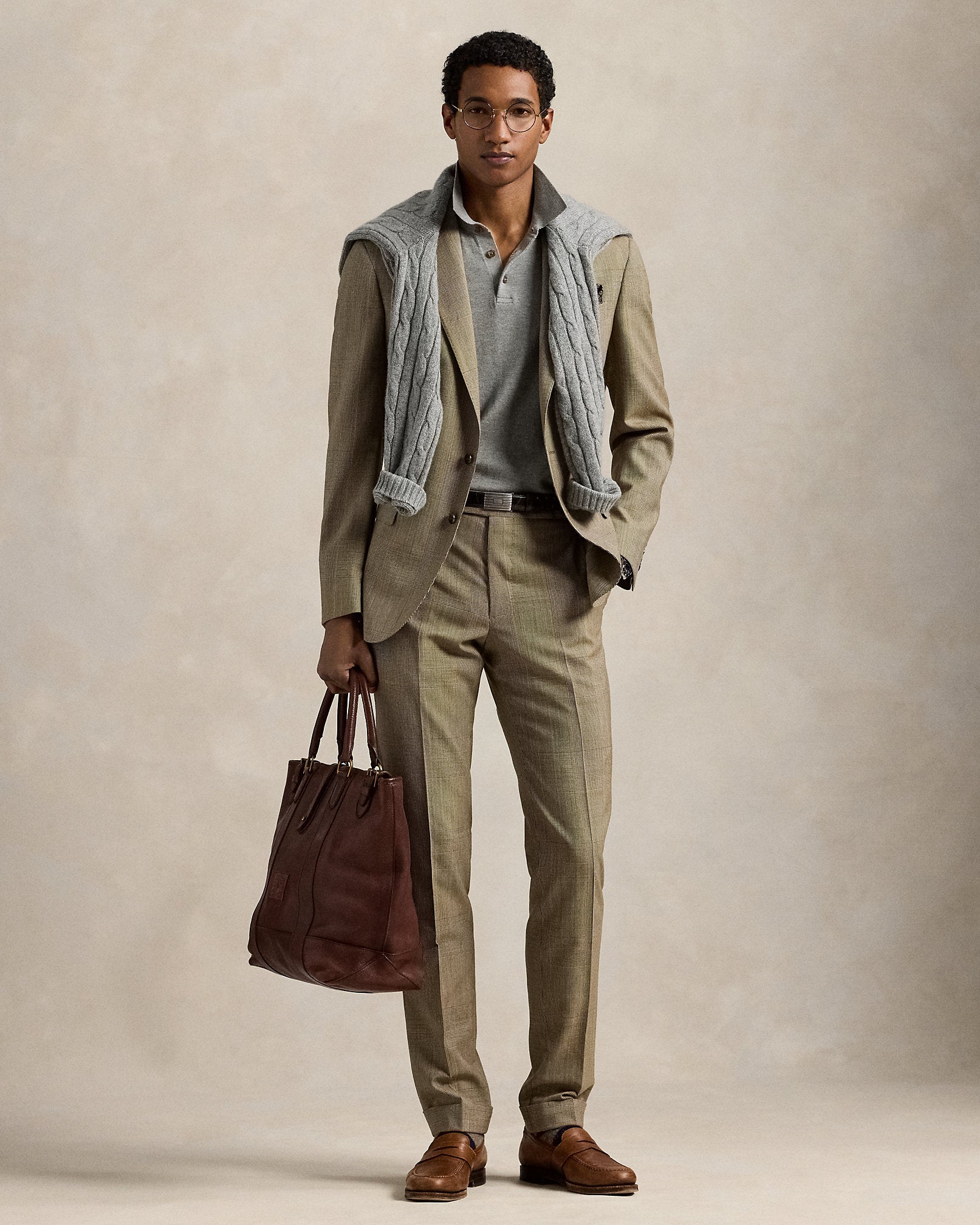 Ralph Lauren Polo Tailored Fit Glen Plaid Wool Suit