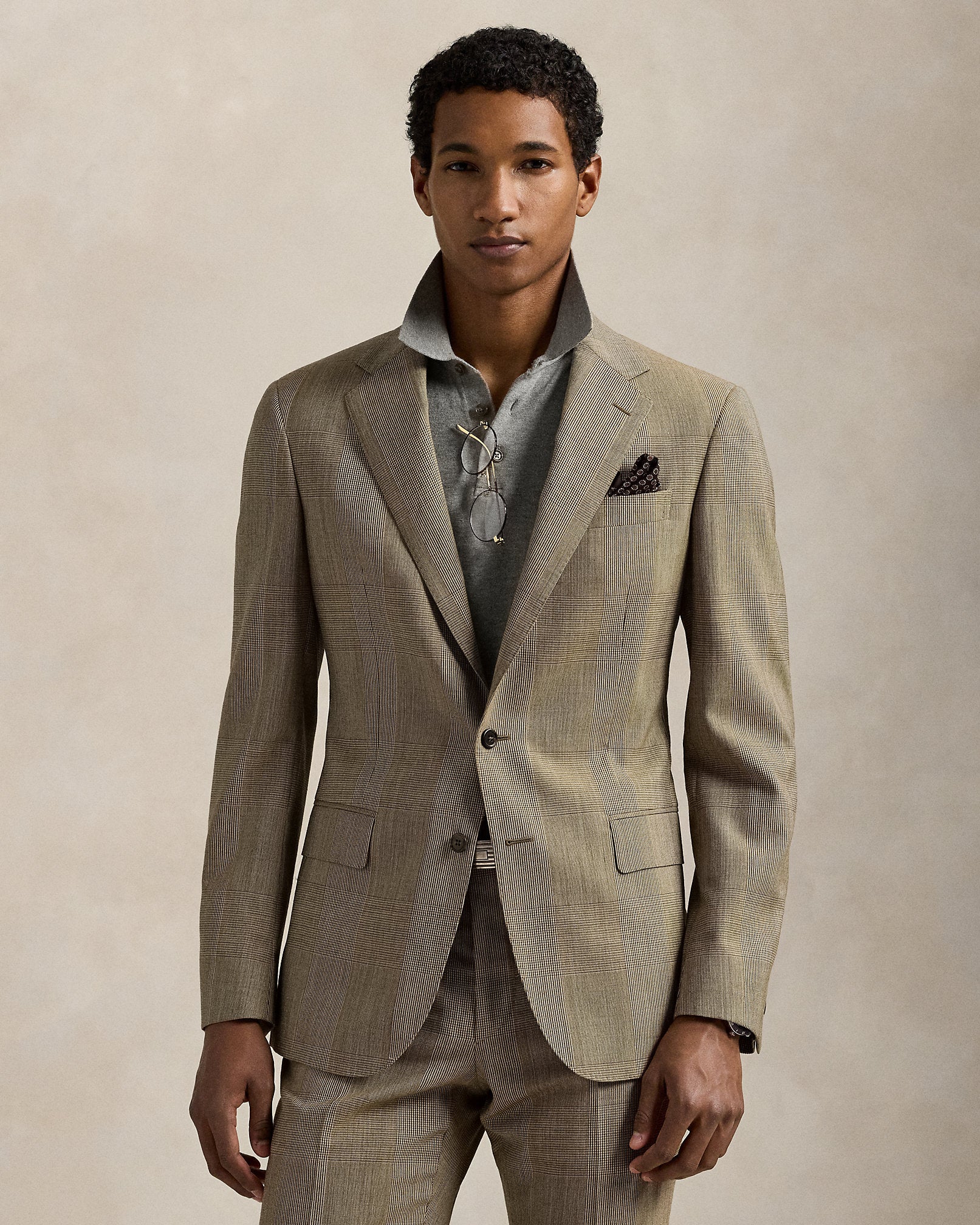 Ralph Lauren Polo Tailored Fit Glen Plaid Wool Suit
