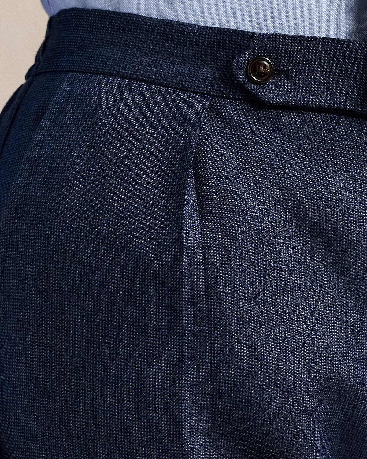 Ralph Lauren Pleated Nailhead Suit Trouser