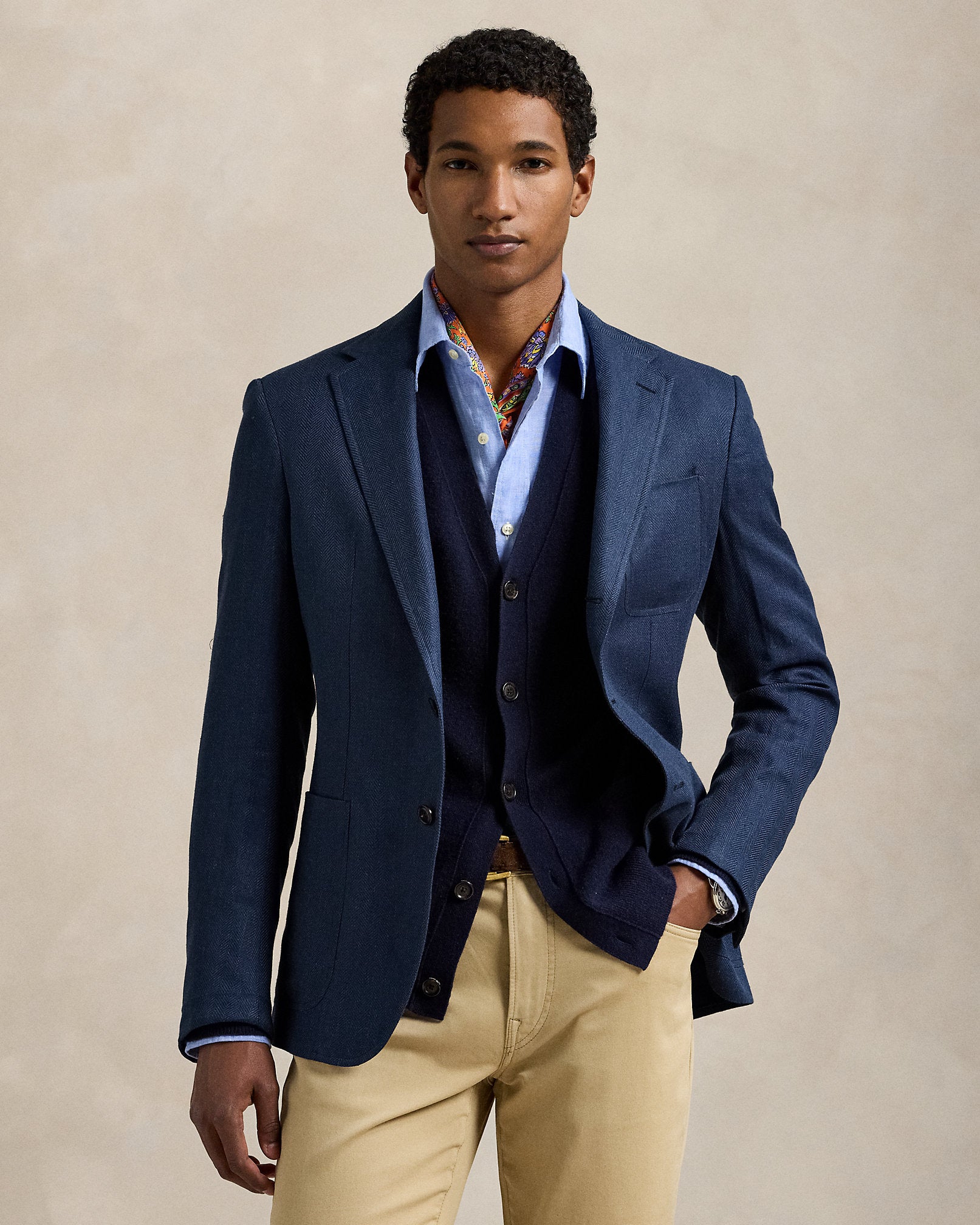 Ralph Lauren Polo Tailored Fit Herringbone Sport Coat