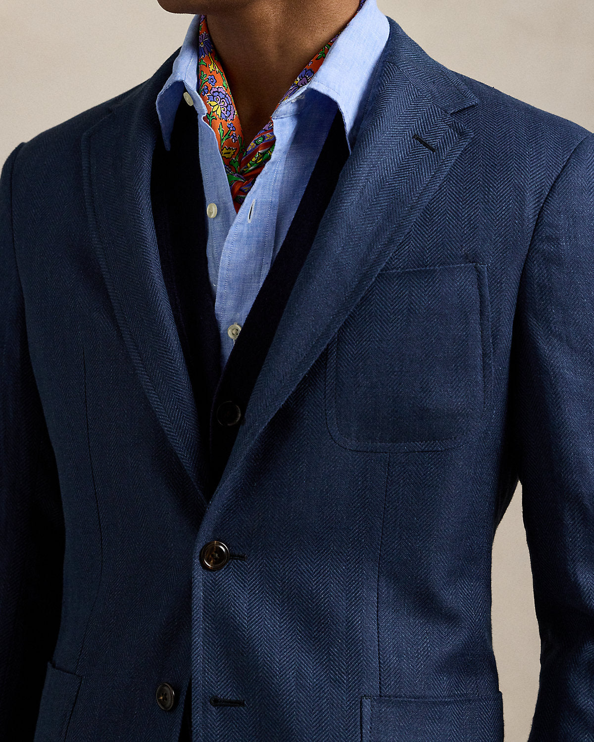 Ralph Lauren Polo Tailored Fit Herringbone Sport Coat