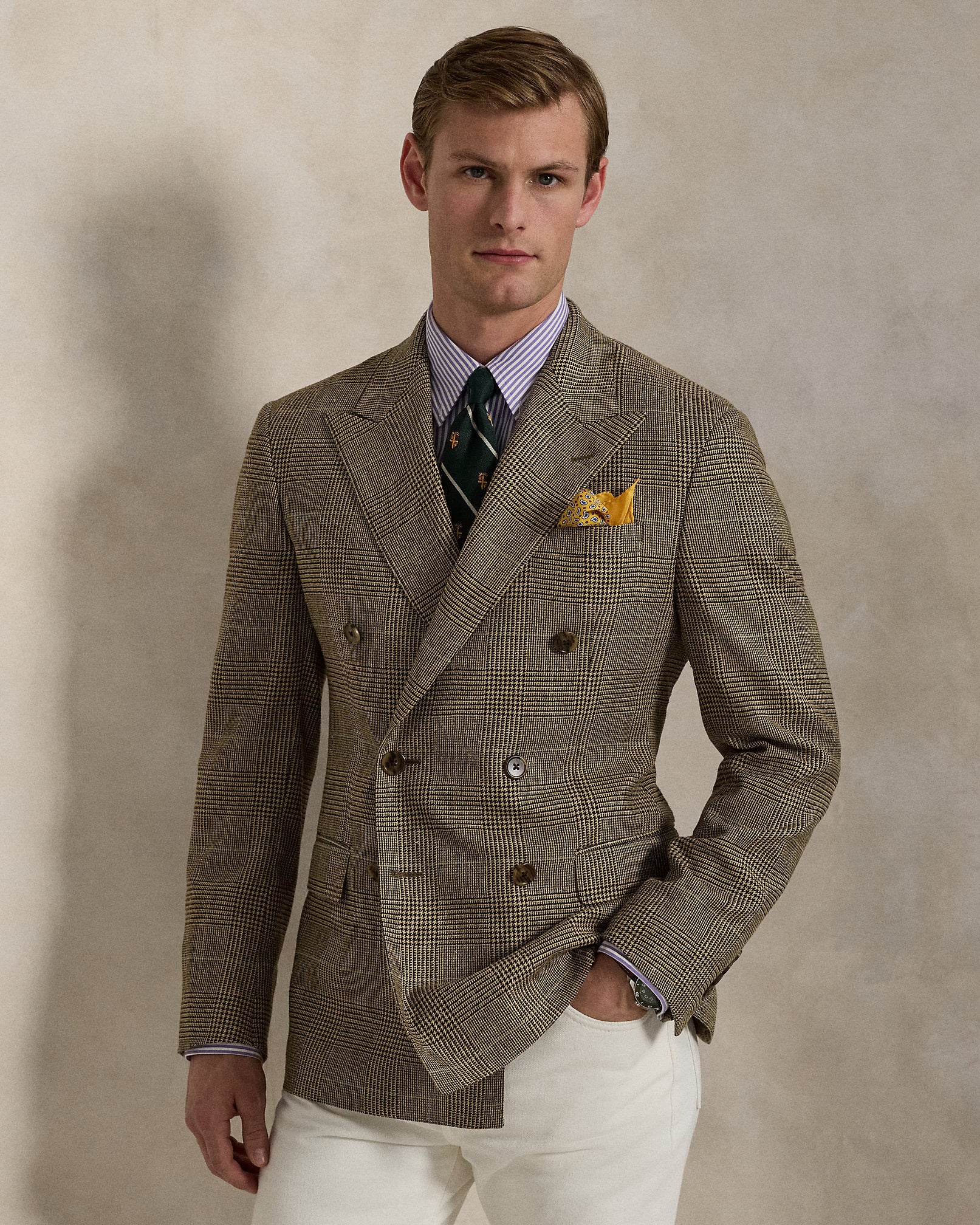 Ralph Lauren Polo Tailored Glen Plaid Suit Jacket