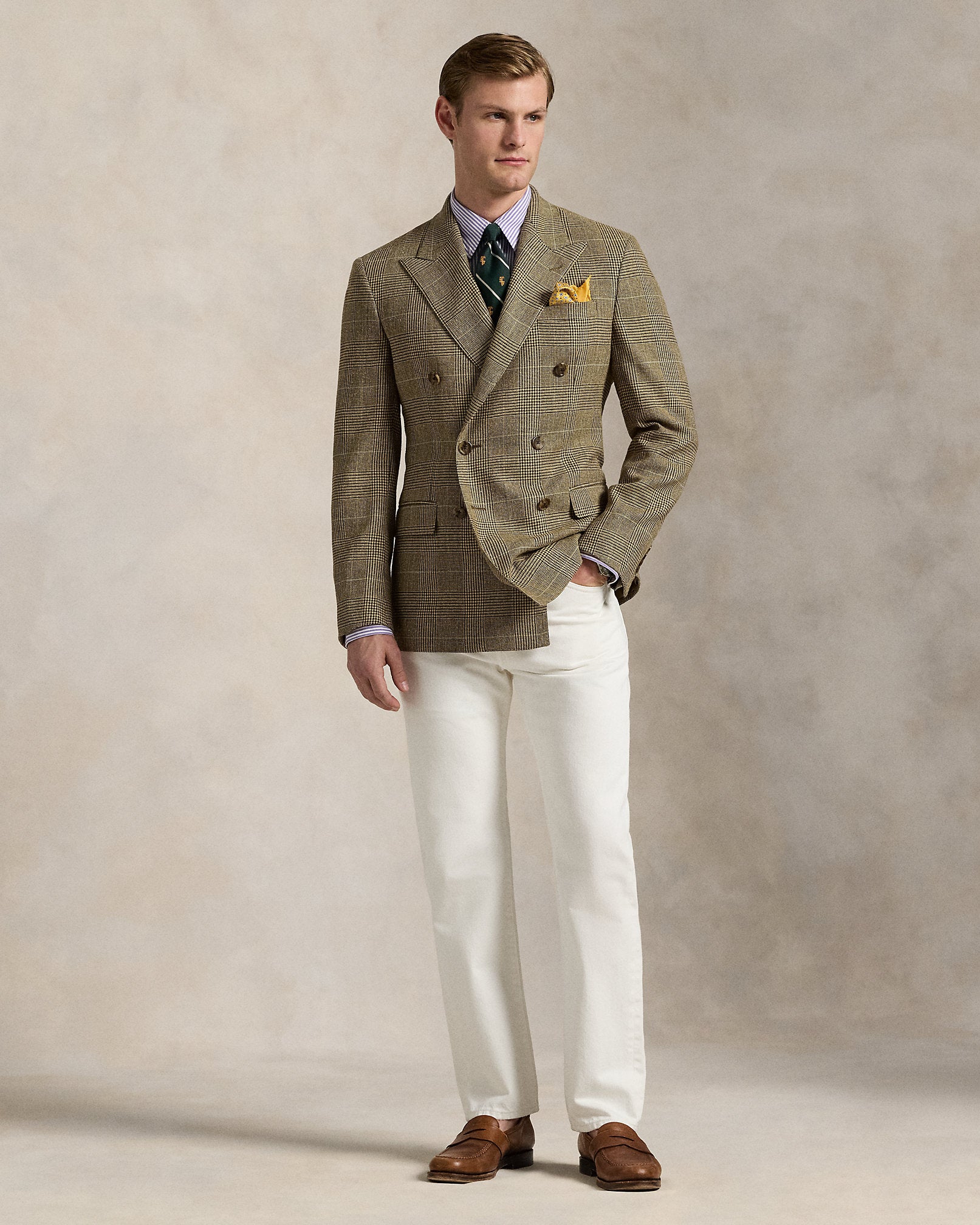 Ralph Lauren Polo Tailored Glen Plaid Suit Jacket